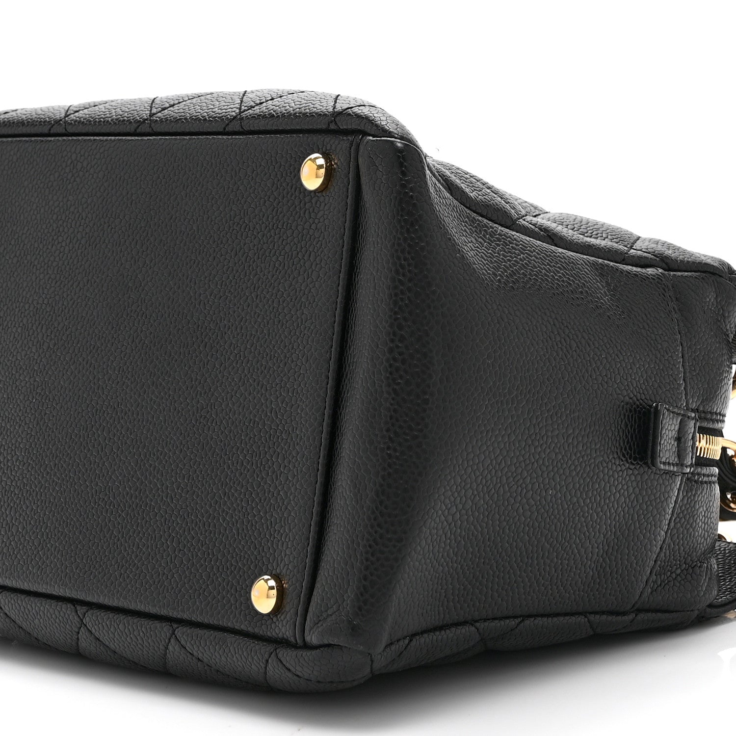 Caviar Quilted Petit Timeless Tote PTT Black