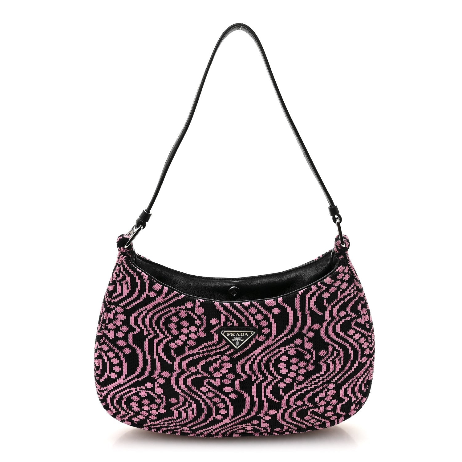Maglia Jacquard Cleo Shoulder Bag Black Rosa