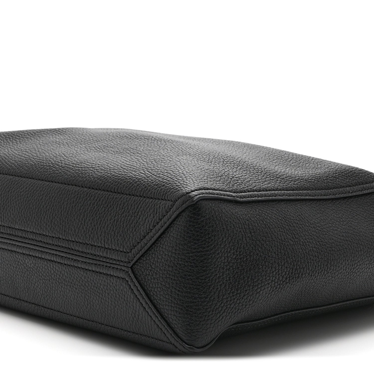 Grained Calfskin Small Dahlia Tote Black
