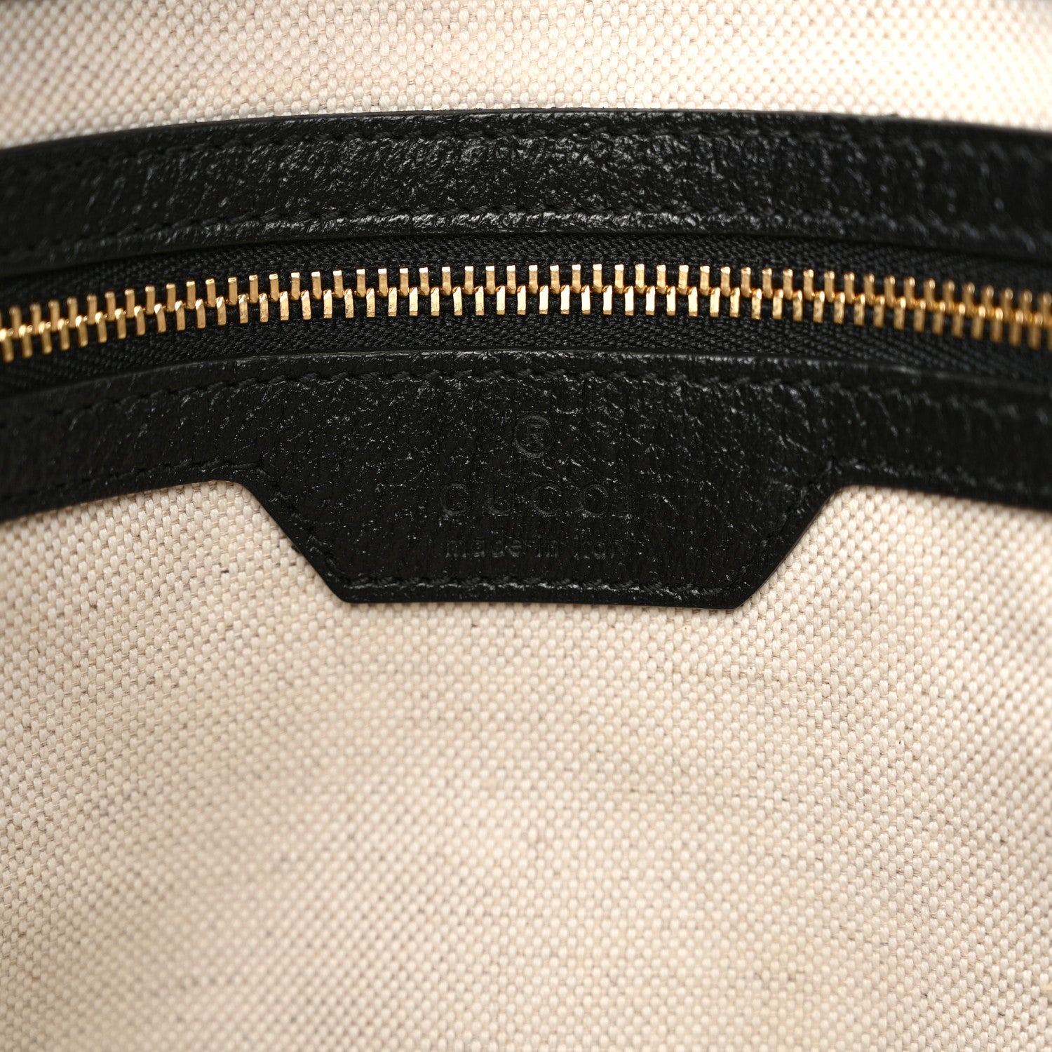 Jacquard Black Denim GG Monogram Textured Dollar Calfskin Medium Jackie 1961 Tote Black Ivory