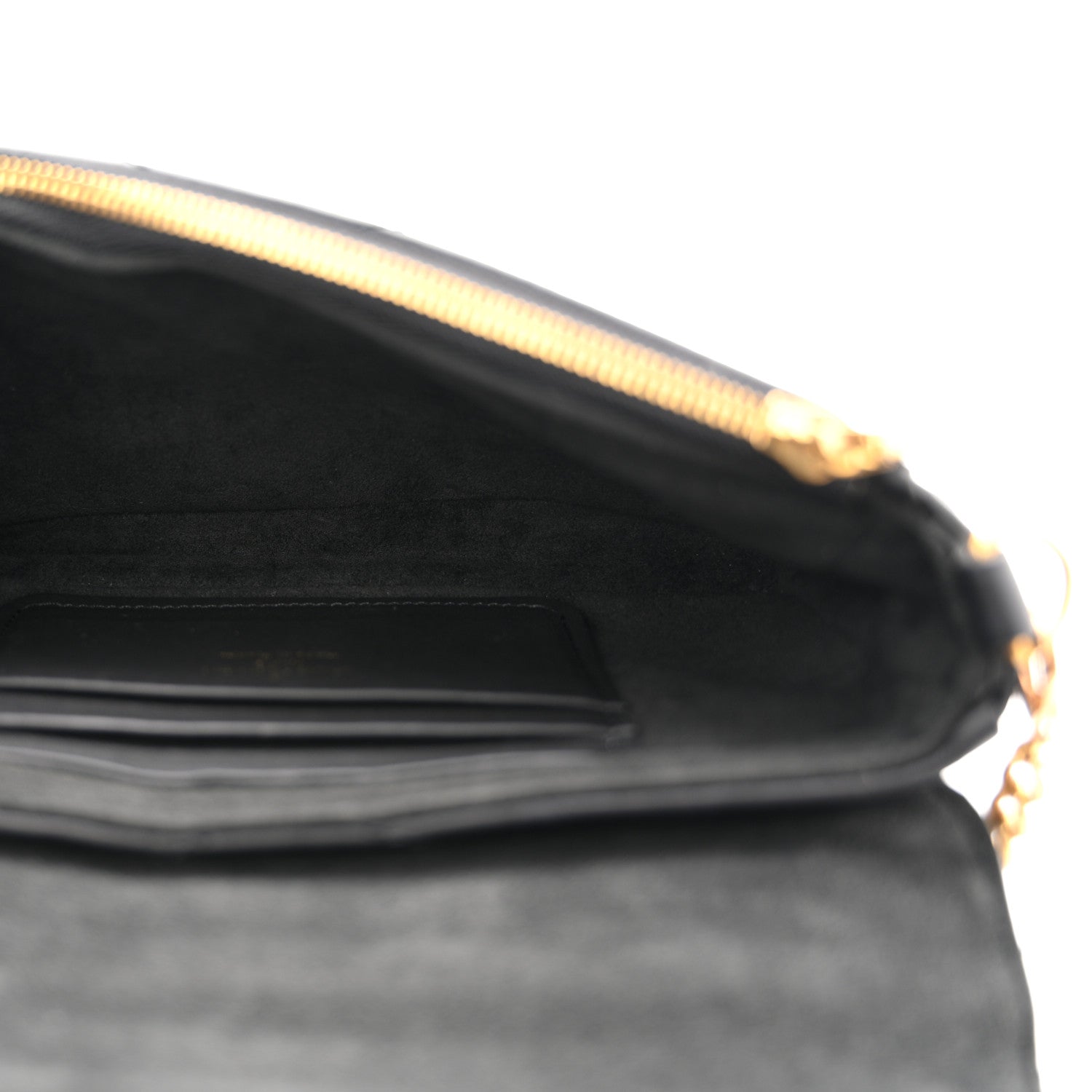 Calfskin New Wave Chain Pochette Black