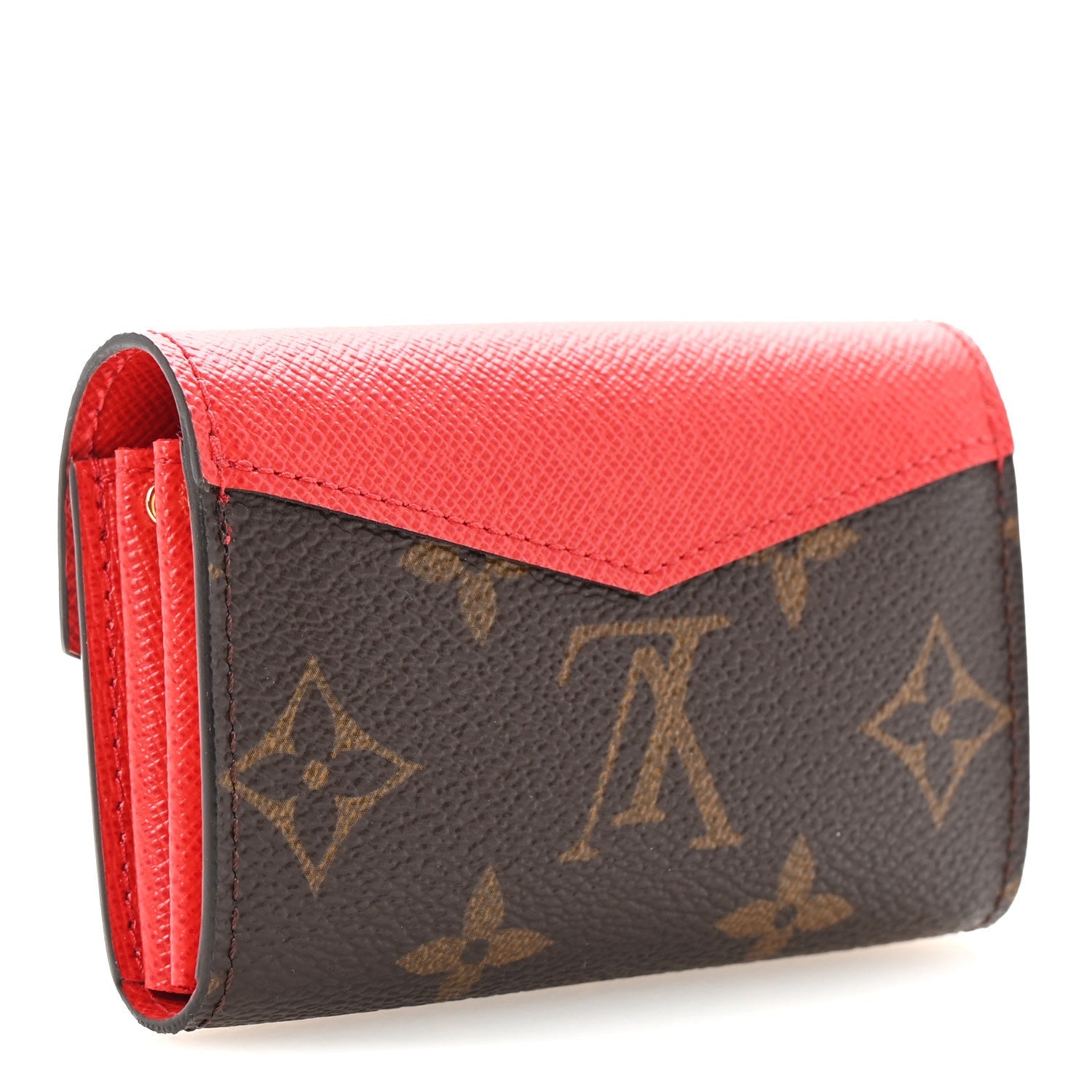 Monogram Sarah Multicartes Coquelicot