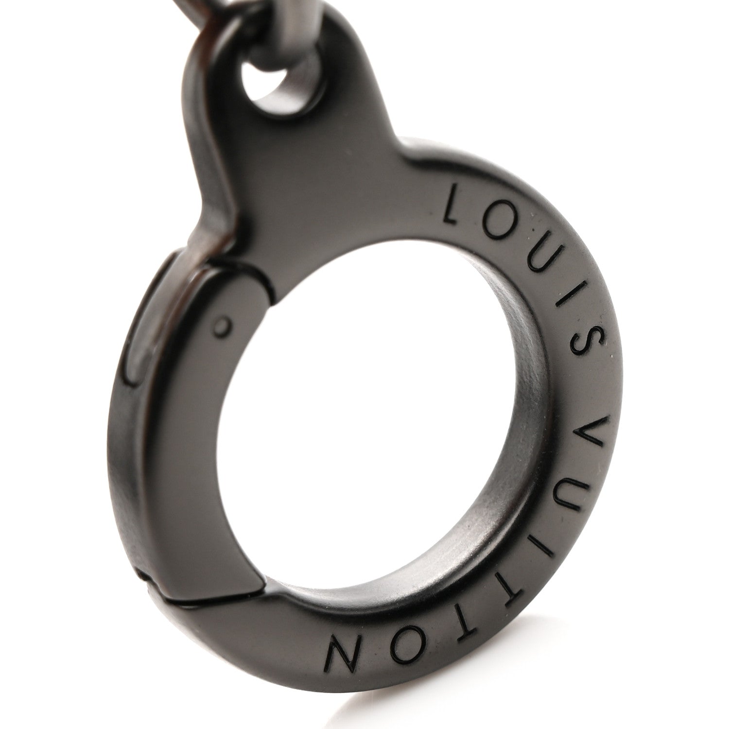 Ruthenium Vuitton Chain Belt Bag Charm