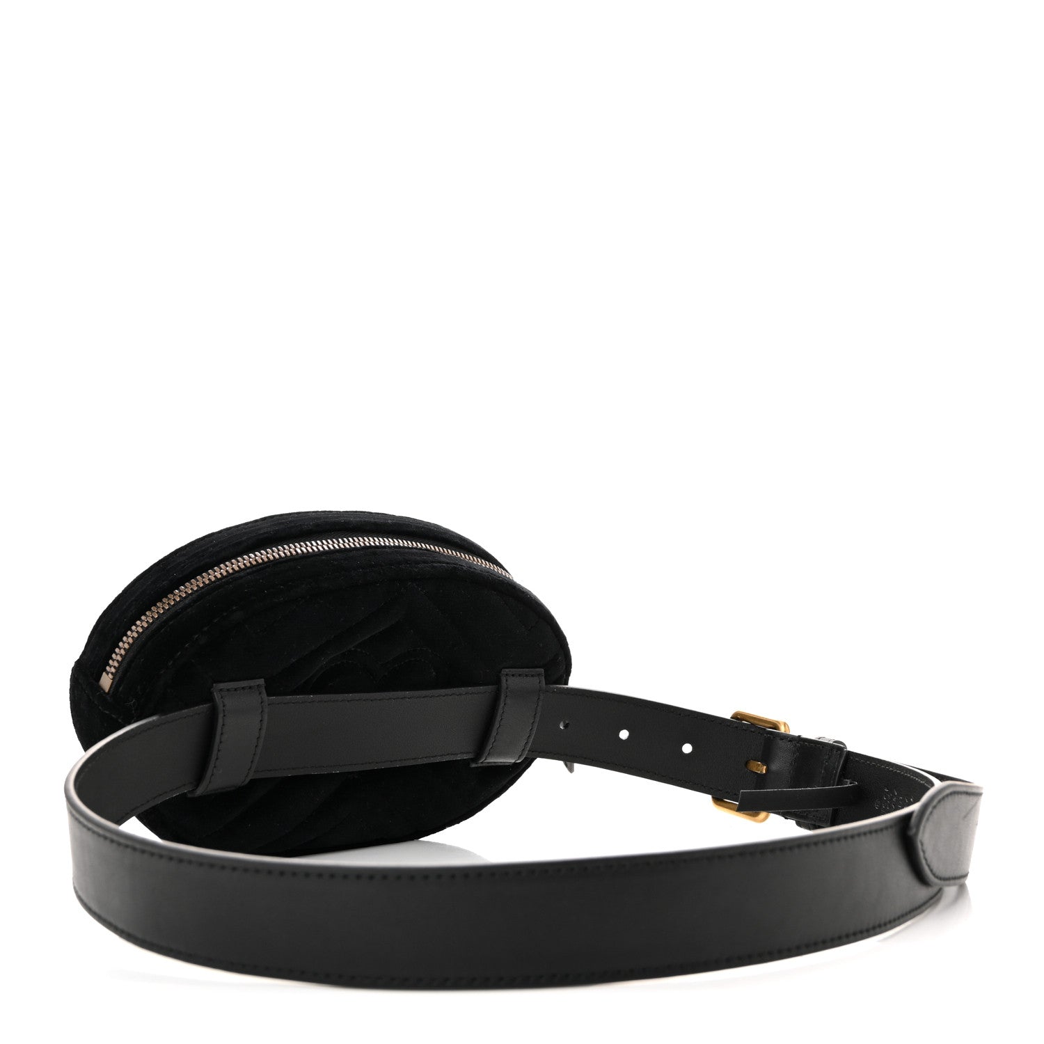 Velvet Matelasse GG Marmont Belt Bag 85 34 Black