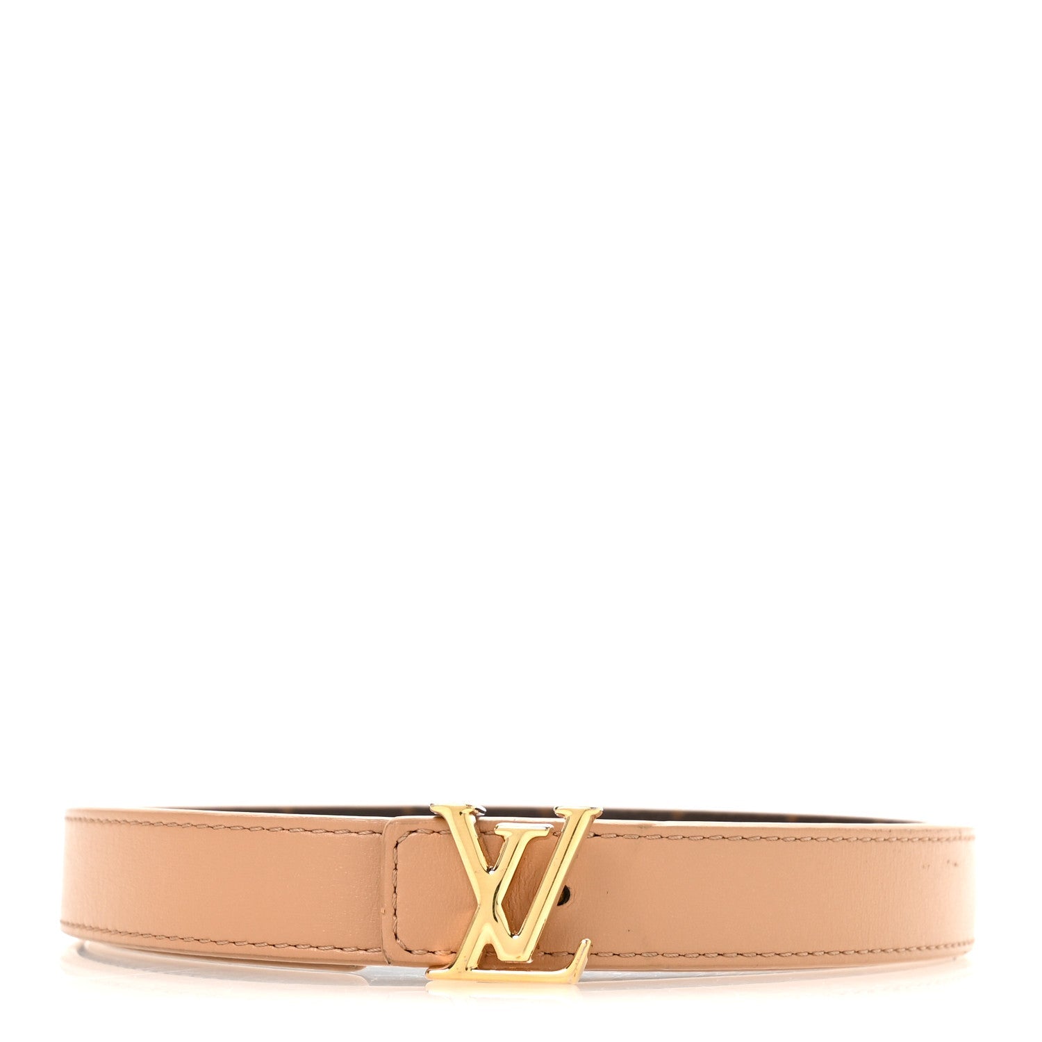 Calfskin Monogram 20mm LV Iconic Reversible Belt 75 30 Arizona Beige