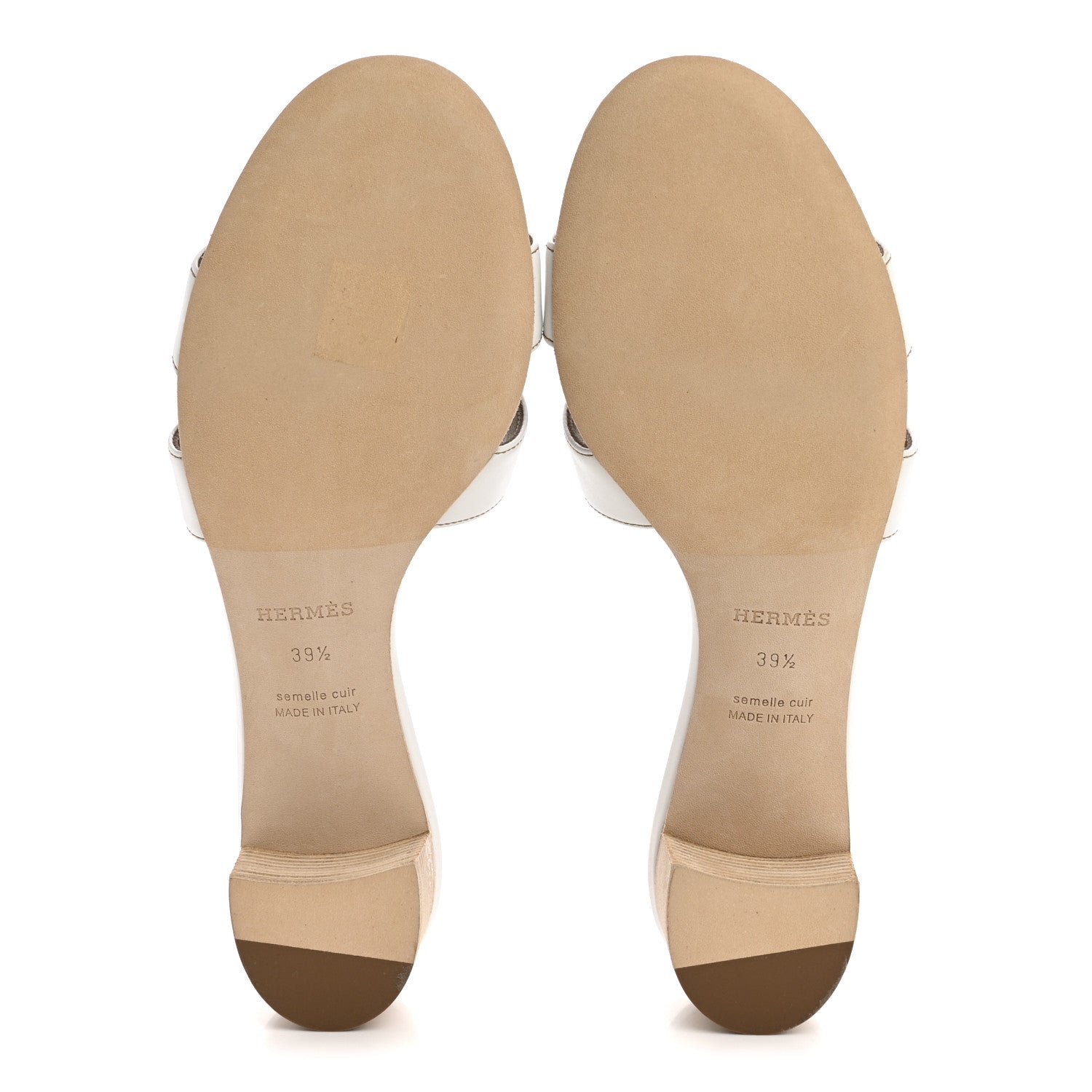 Calfskin Oasis Sandals 39.5 White