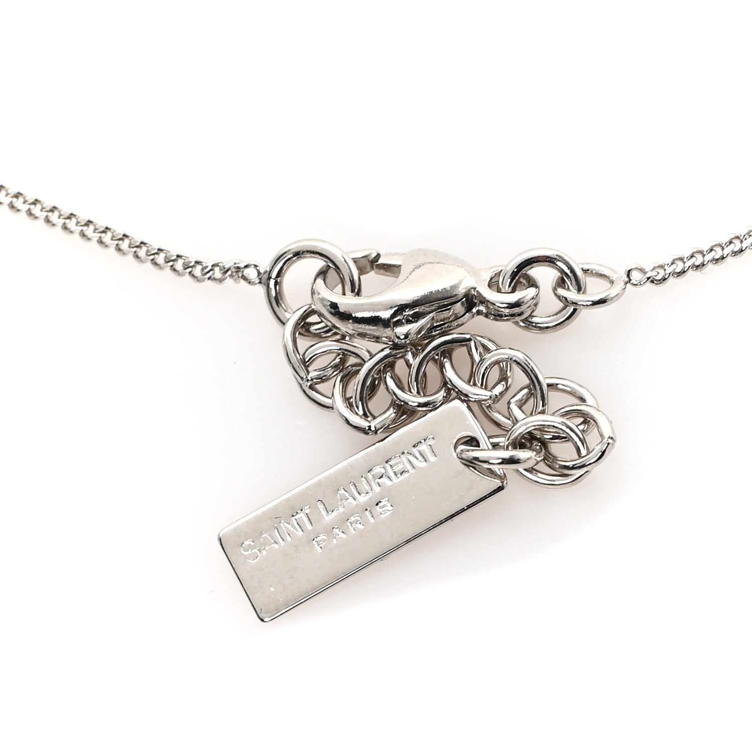 Brass Monogram Charm Bracelet Silver