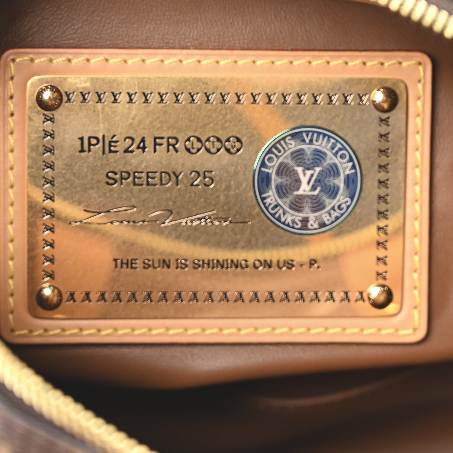 Calfskin Monogram Speedy P9 Bandouliere 25