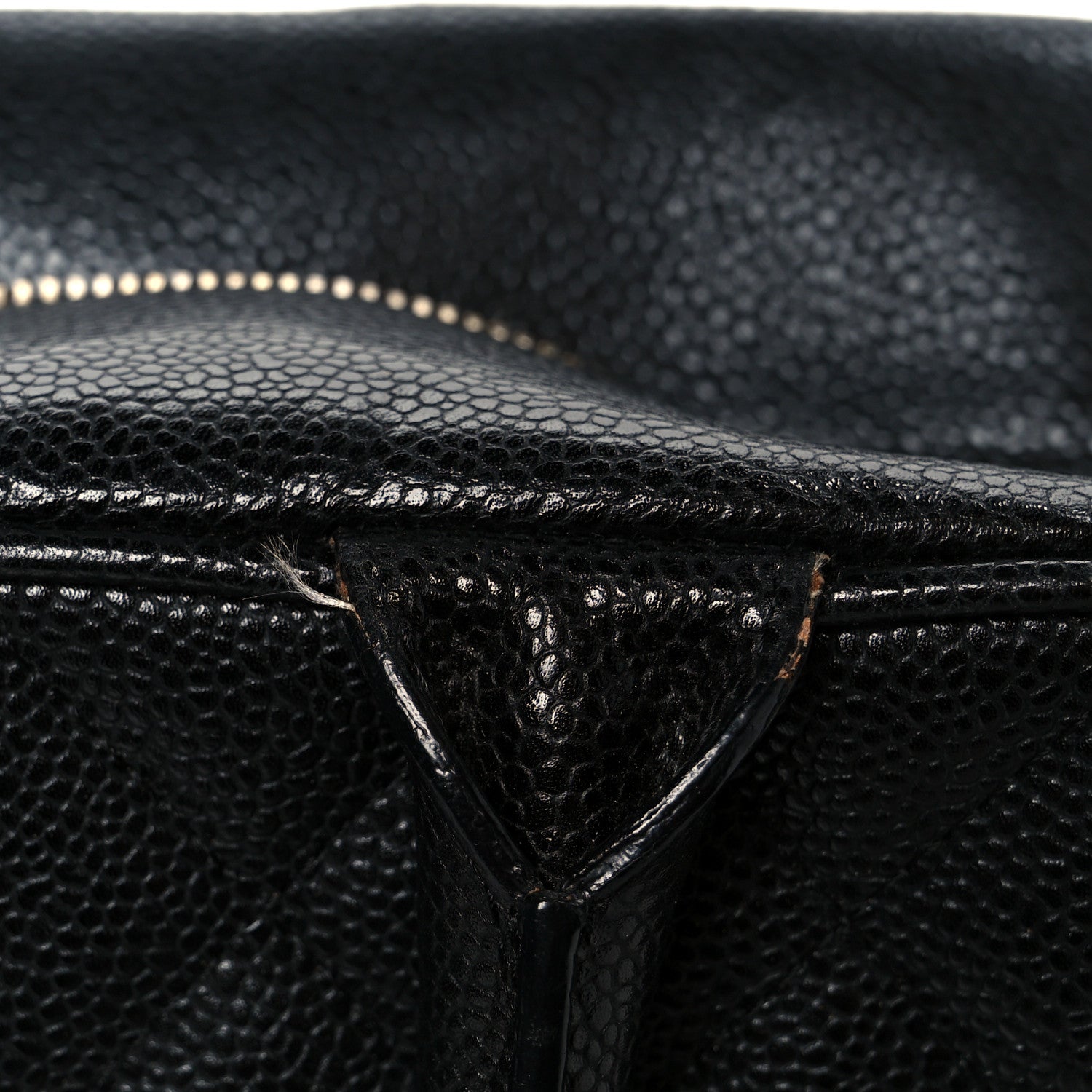 Caviar Quilted Large Bowler Bag Black