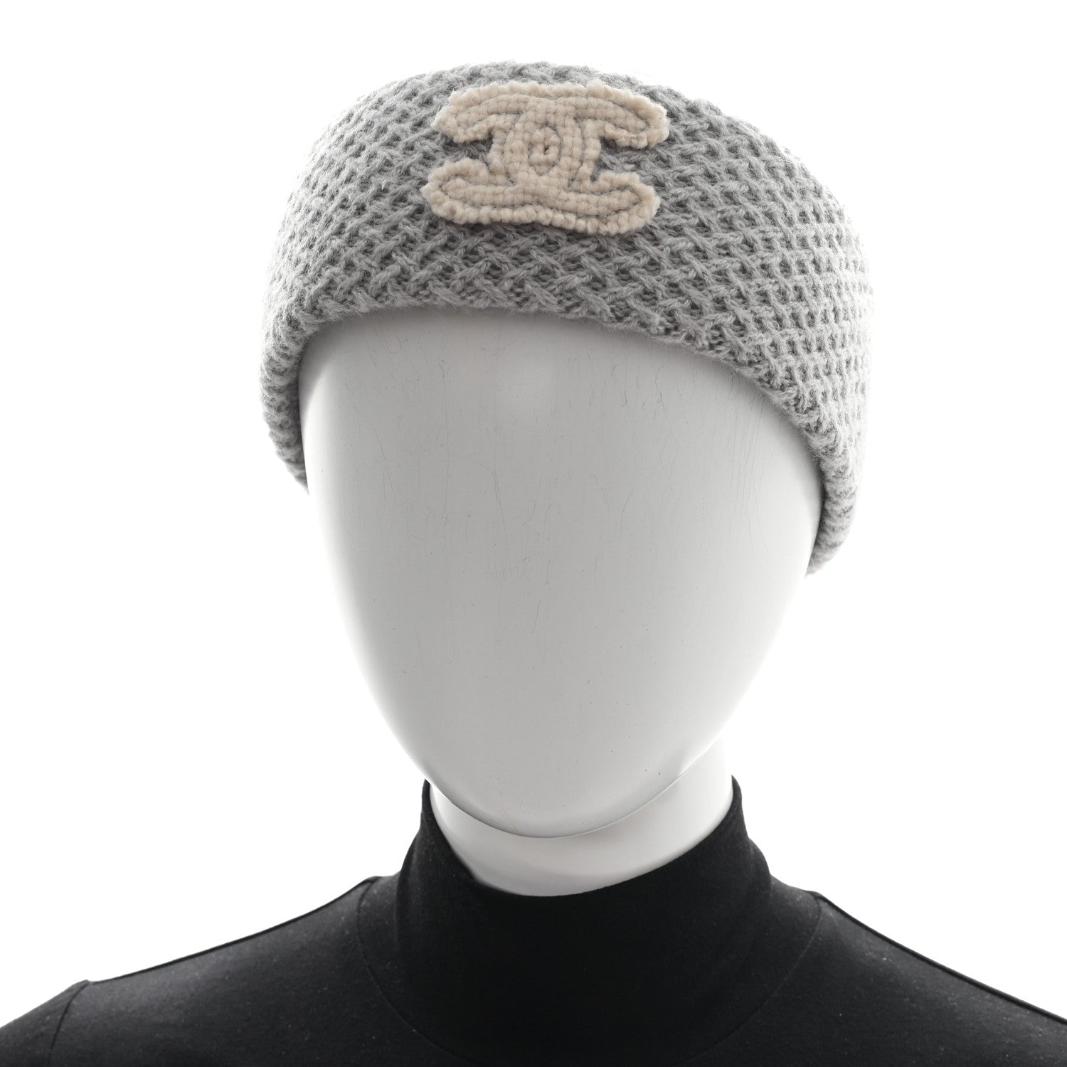 Cashmere CC Headband Grey Ecru