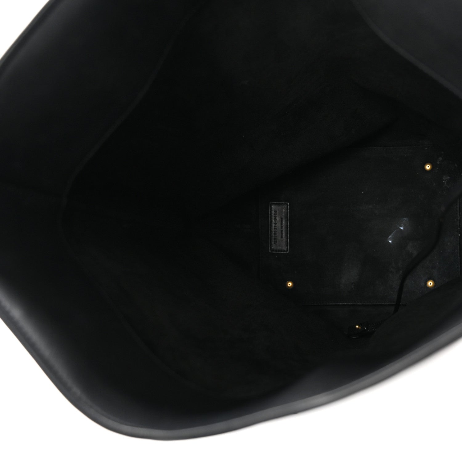 Shiny Calfskin Le 37 Long Bucket Bag Black