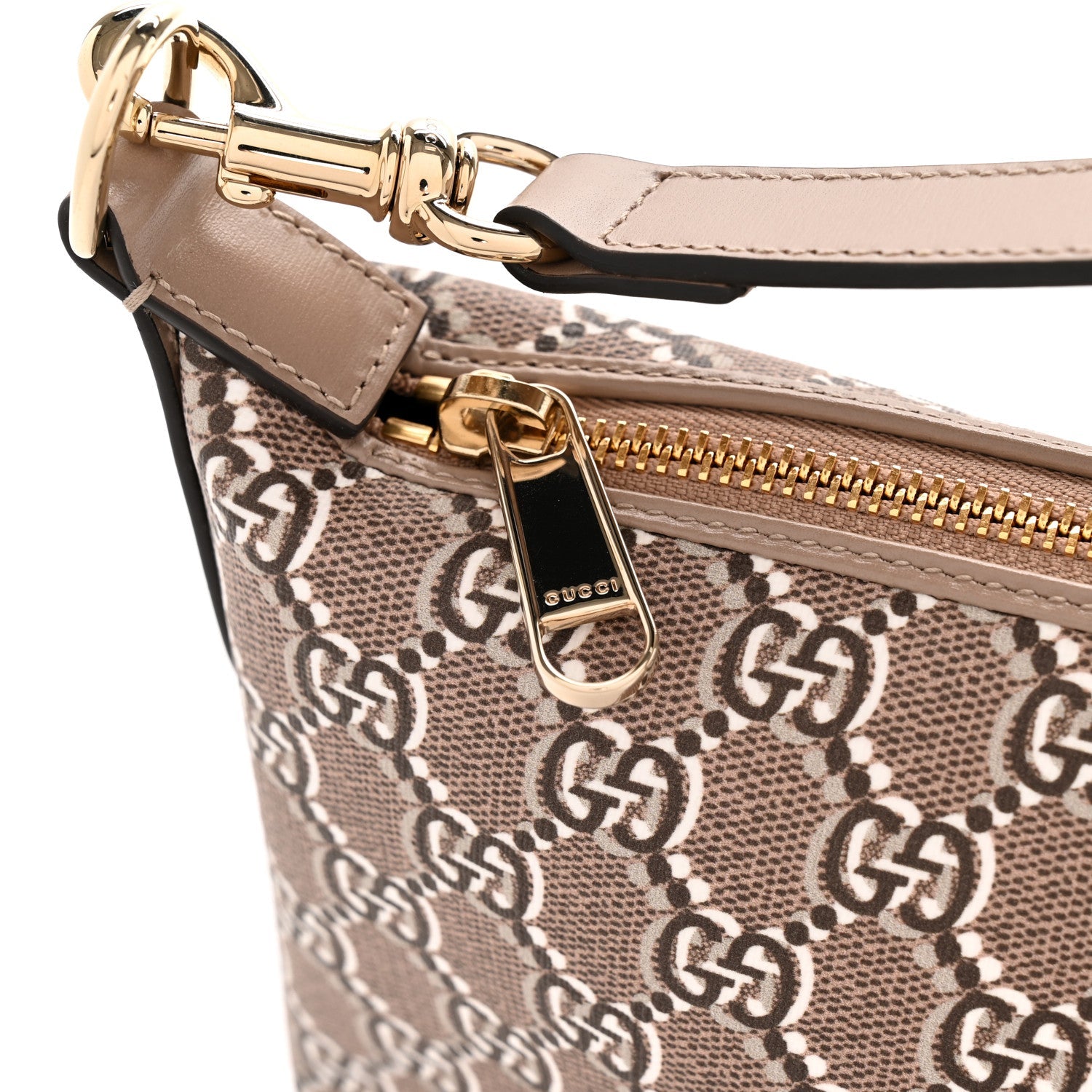 GG Shadow Monogram Super Mini Ophidia Shoulder Bag Taupe