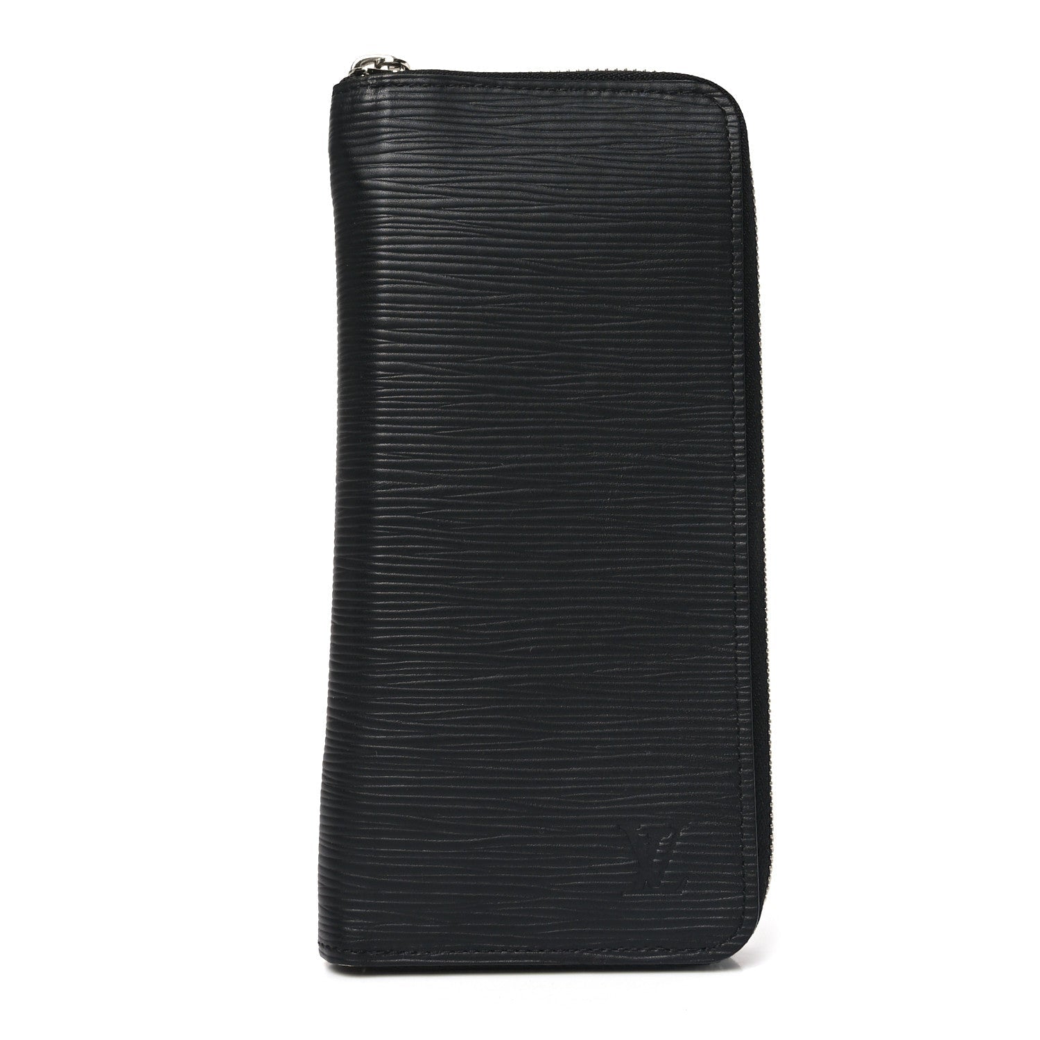 Epi Zippy Vertical Wallet Black