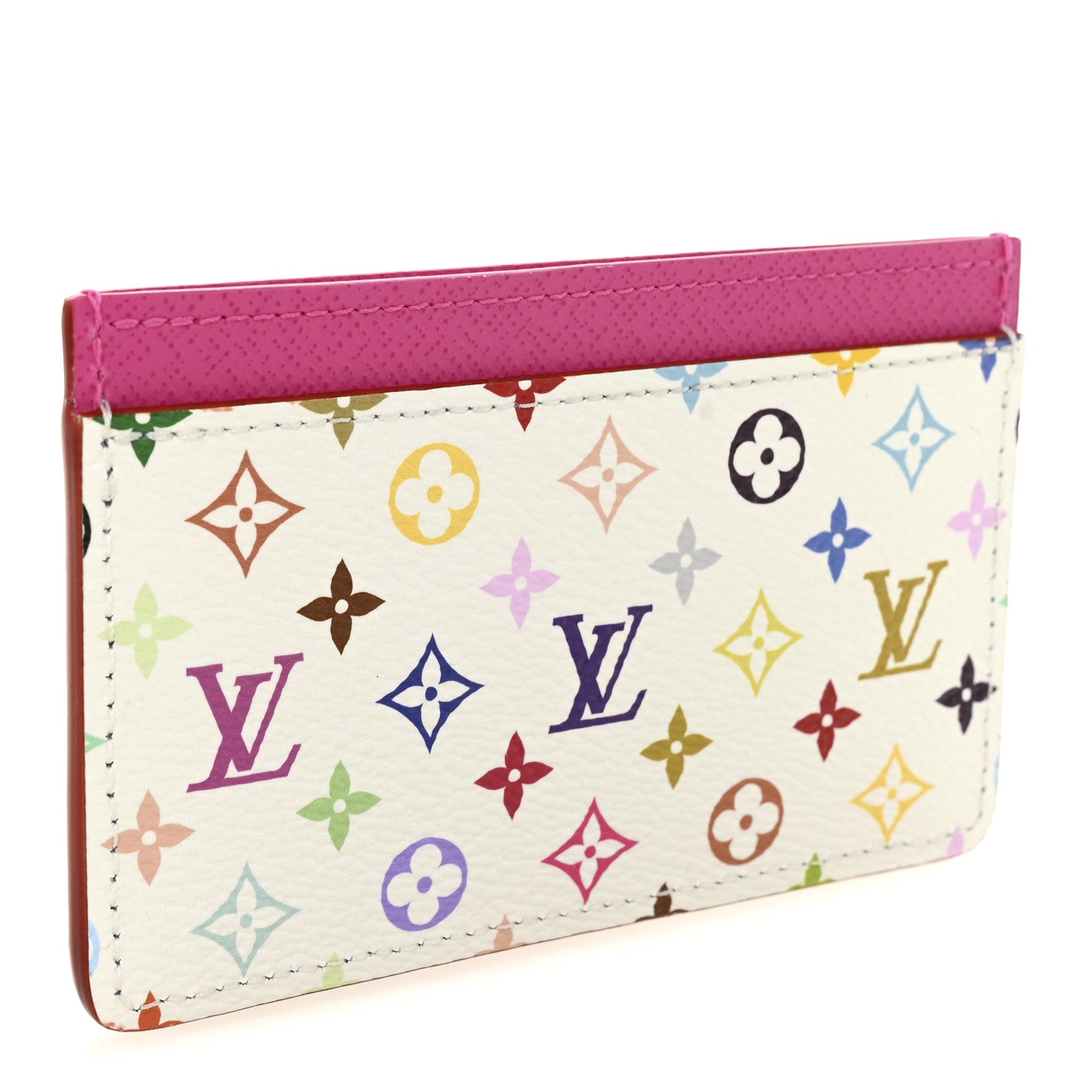 LV X TM Monogram Multicolor Card Holder Kawaii Pink