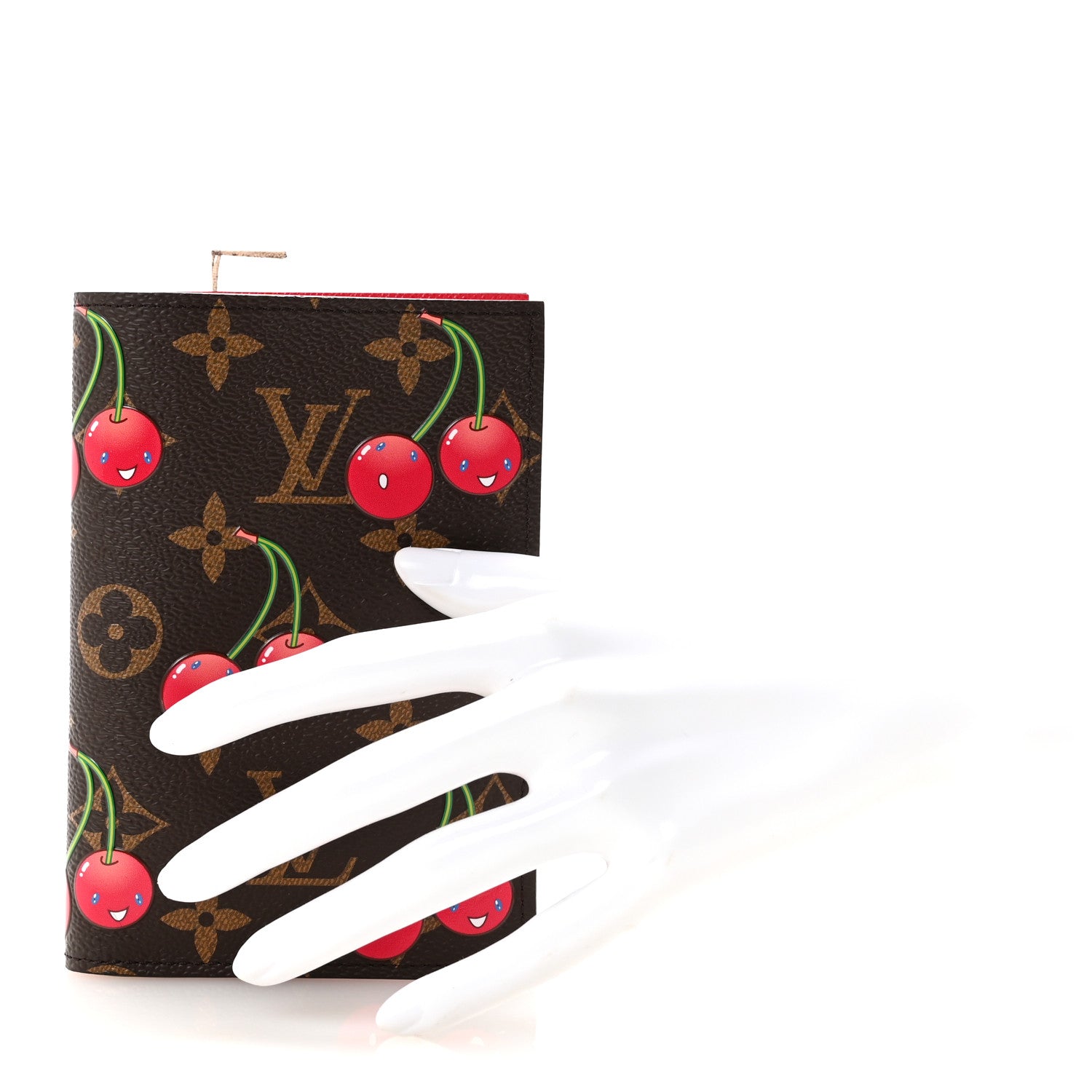 LV X TM Monogram Cerises Passport Cover