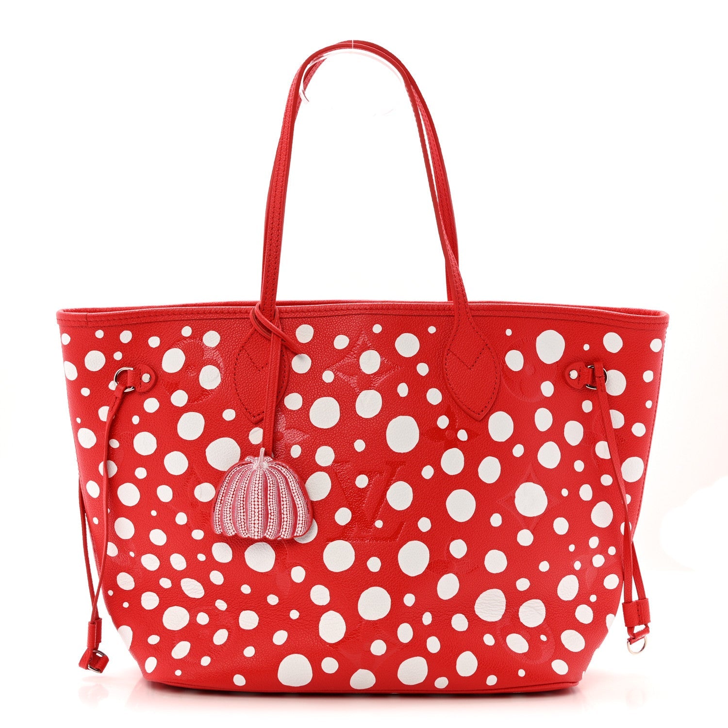 LV X YK Empreinte Infinity Dots Neverfull MM Rouge White