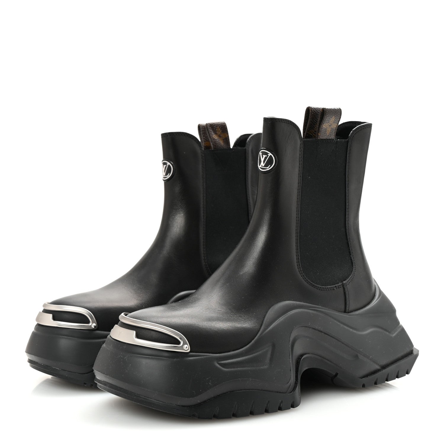 Calfskin Archlight 2.0 Block Heel Ankle Boots 38.5 Black