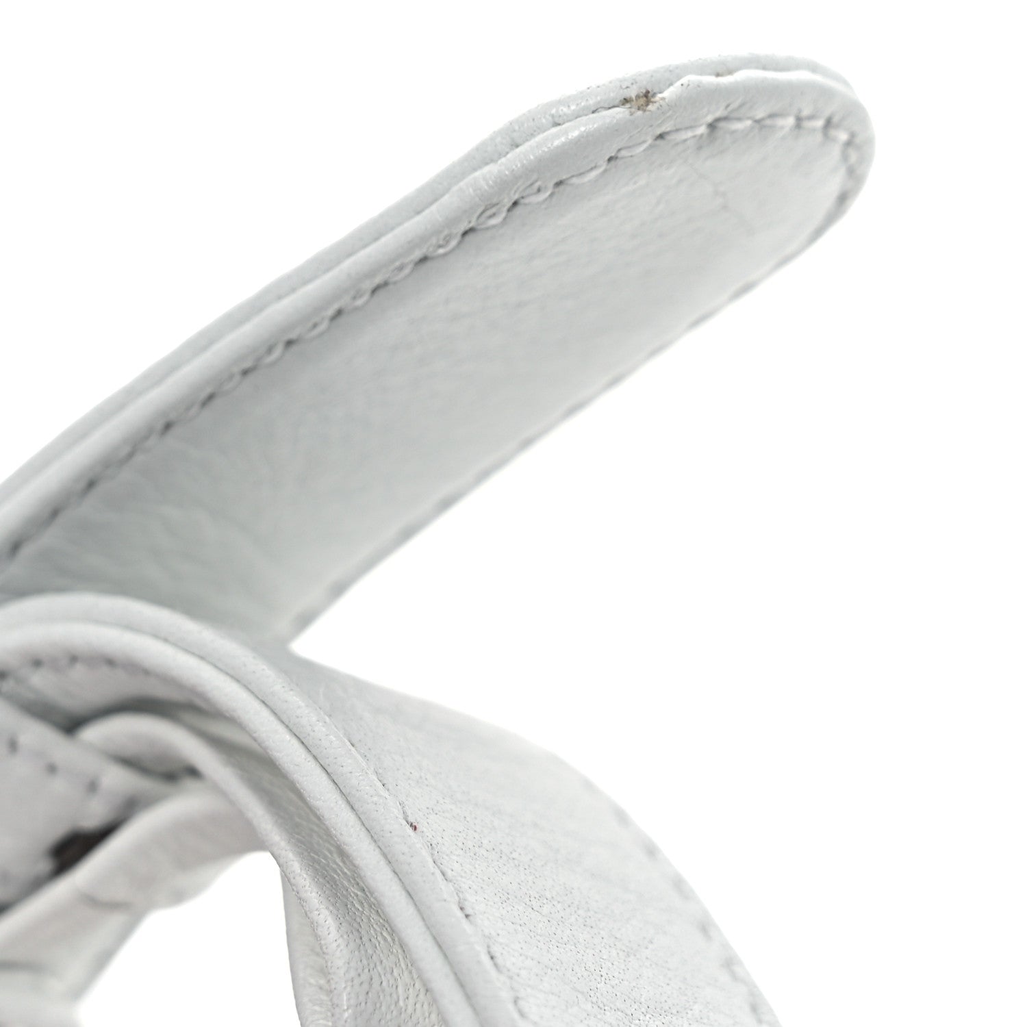 Lambskin Quilted Flap Waist Belt Bag 75 30 White