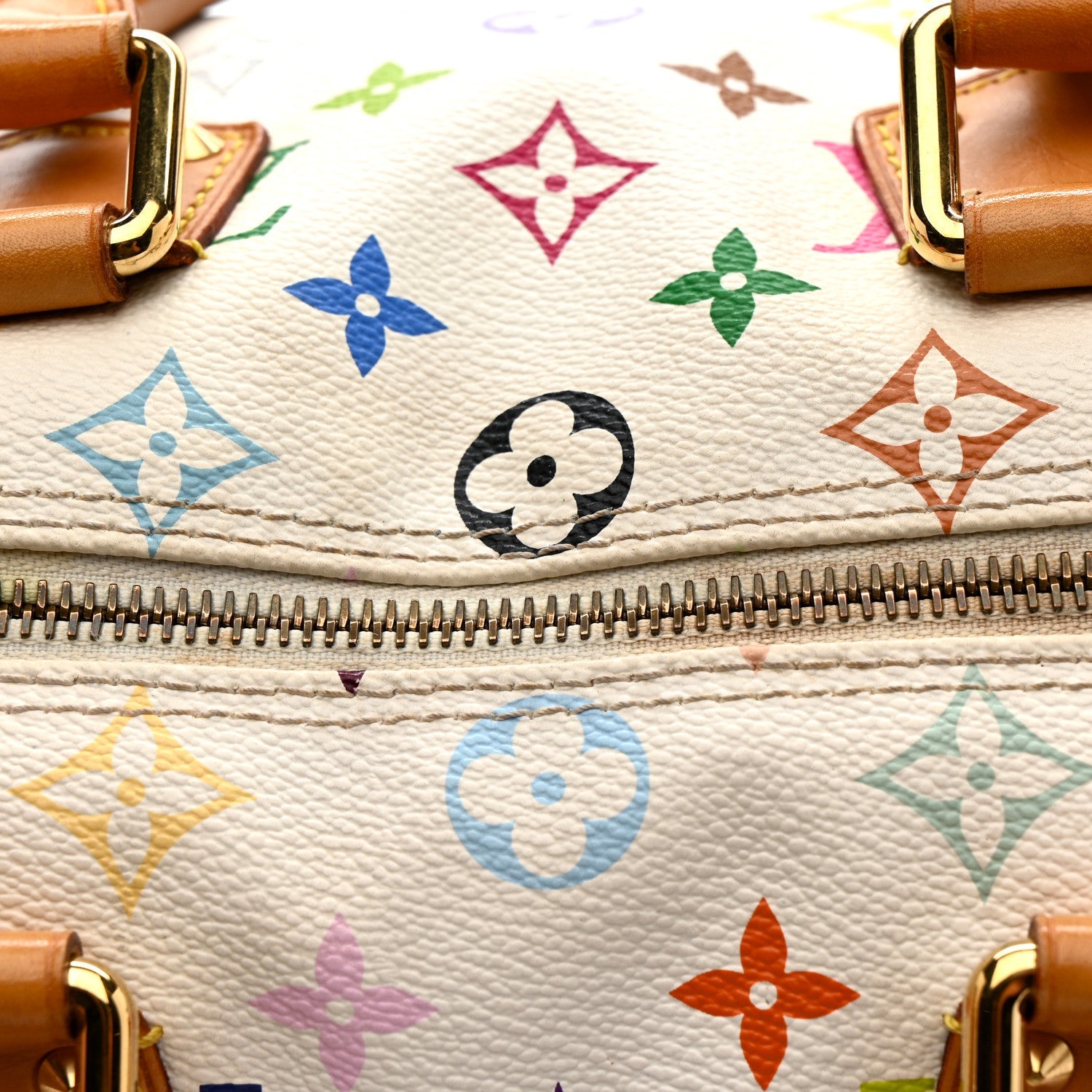 Monogram Multicolor Speedy 30 White