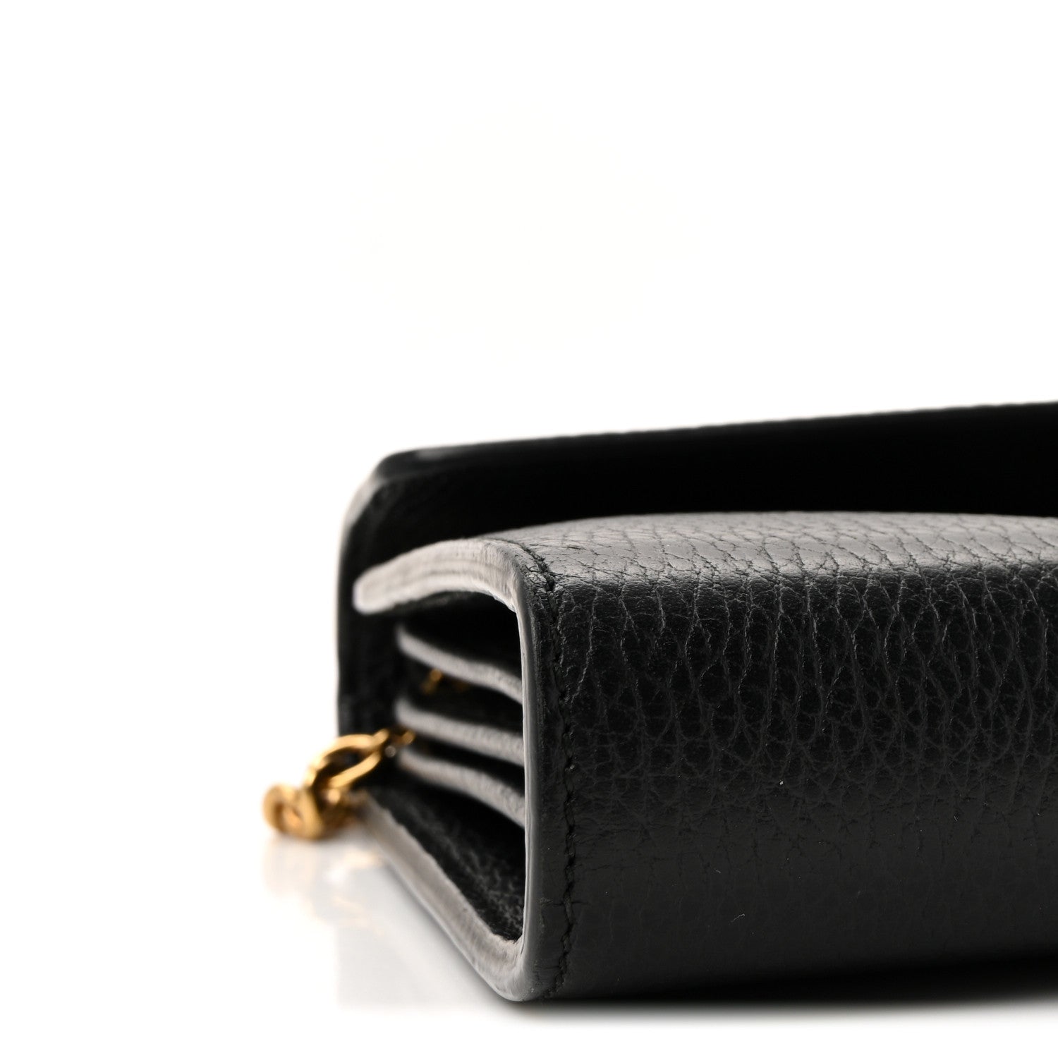 Calfskin Garden Dionysus Chain Wallet Black