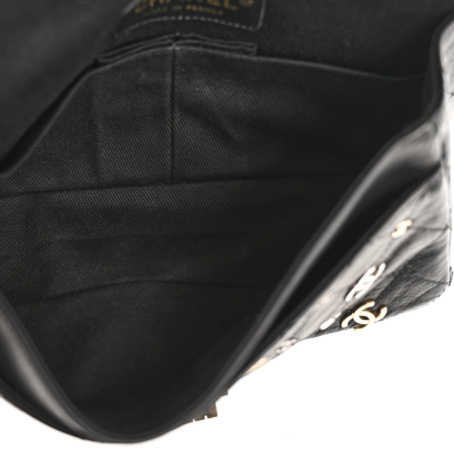 Calfskin CC Punk 2.55 Reissue 224 Flap Black