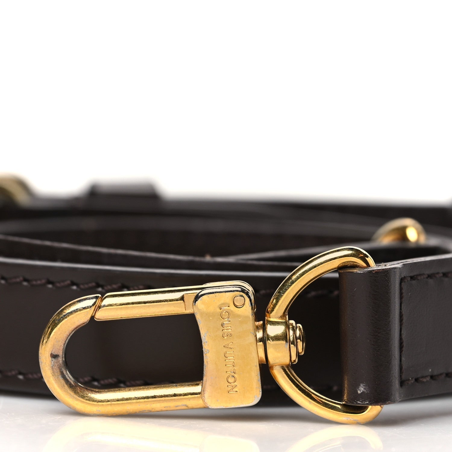Calfskin Adjustable Speedy Bandouliere Shoulder Strap Brown