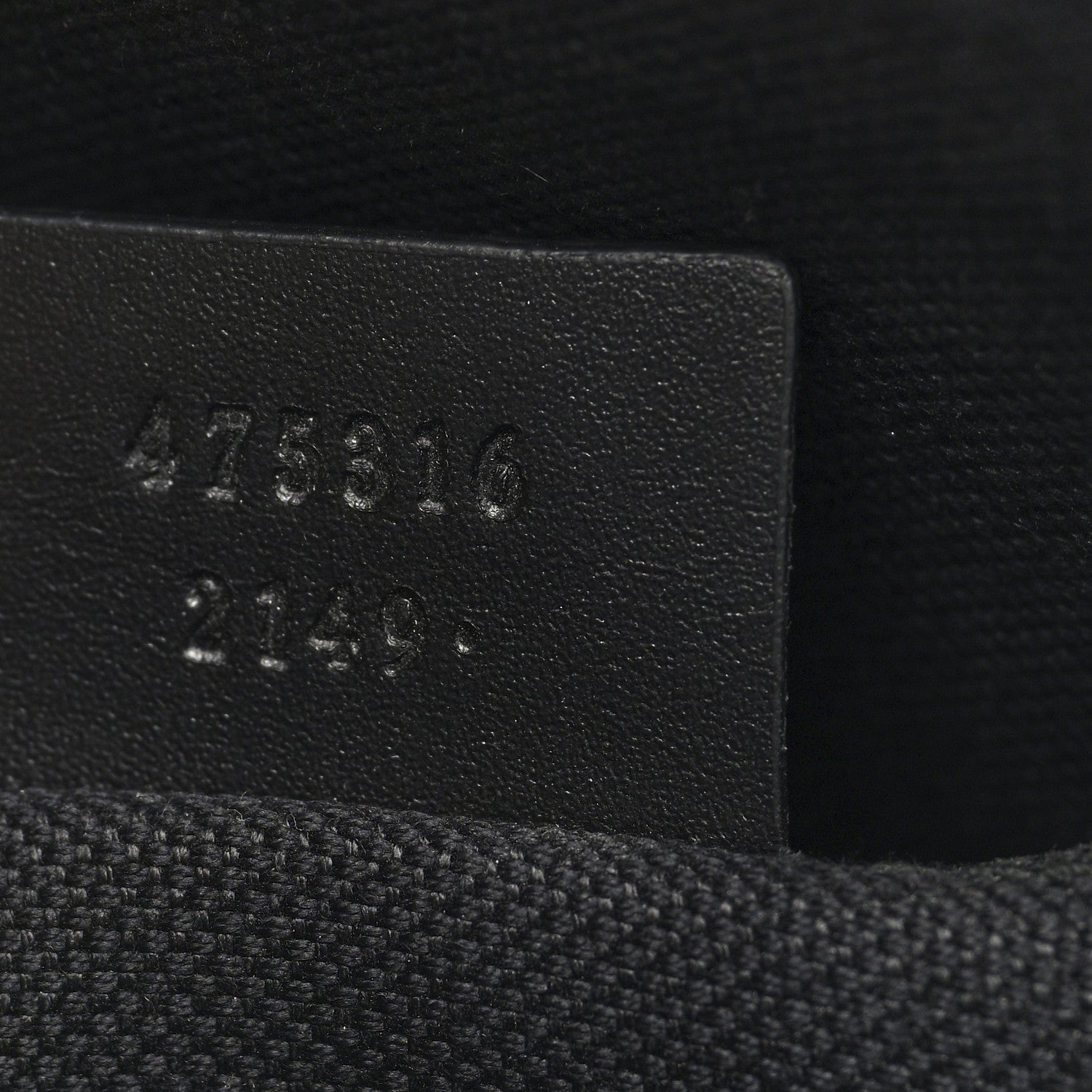 GG Supreme Monogram Selleria Calfskin Web New Web Cosmetic Case Black