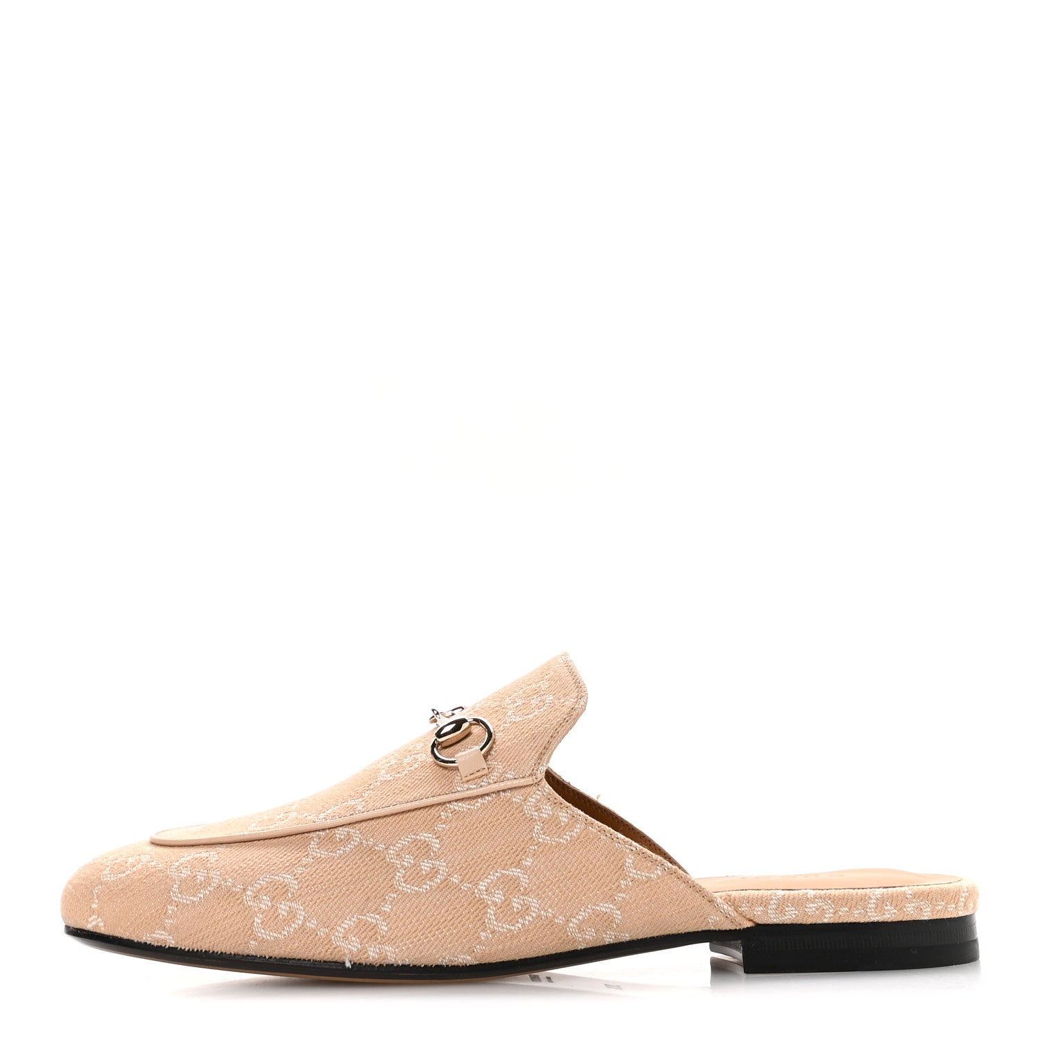 Summer Denim GG Malaga Kid Womens Princetown Slippers 39.5 Souffle Rose