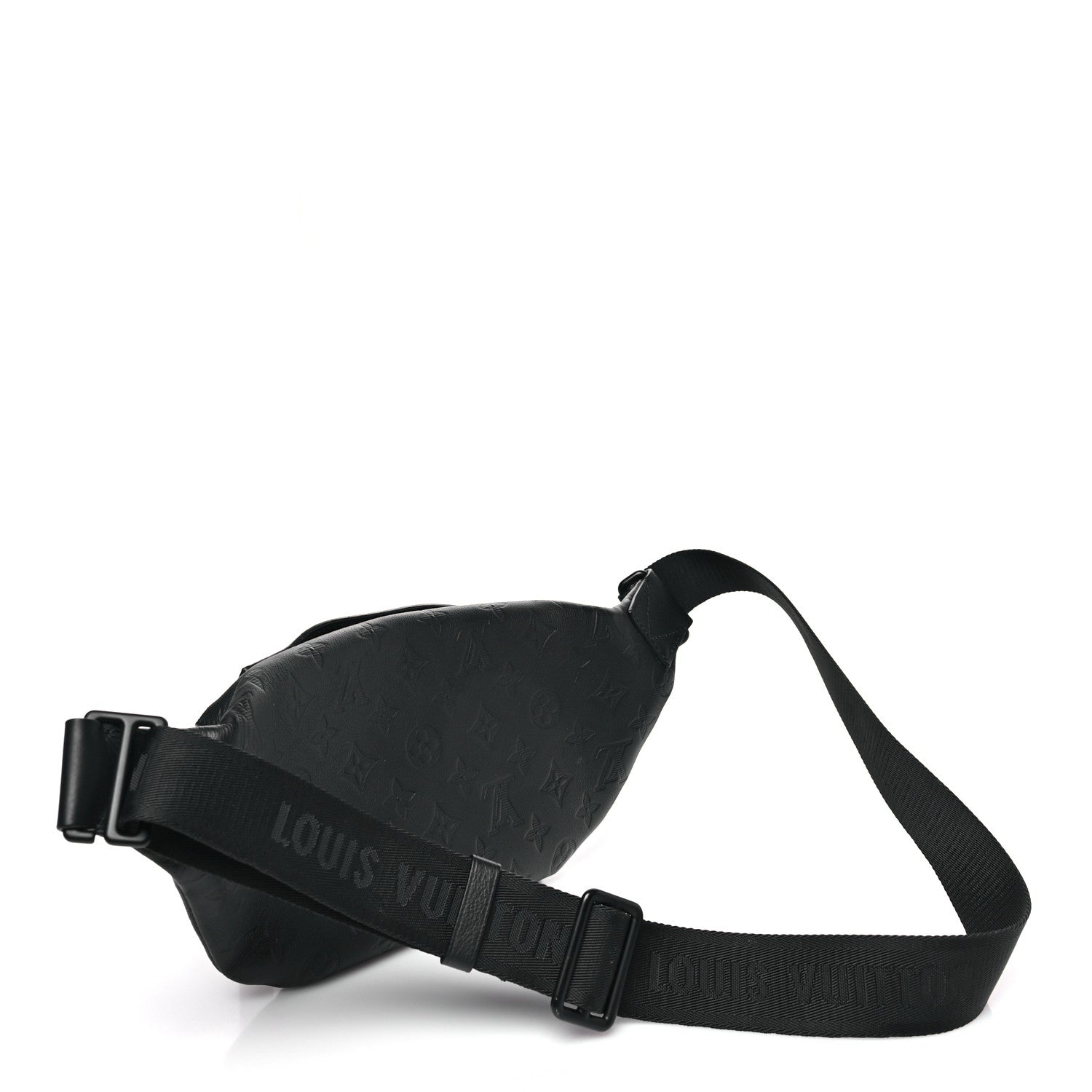 Calfskin Monogram Shadow Rush Bumbag Black