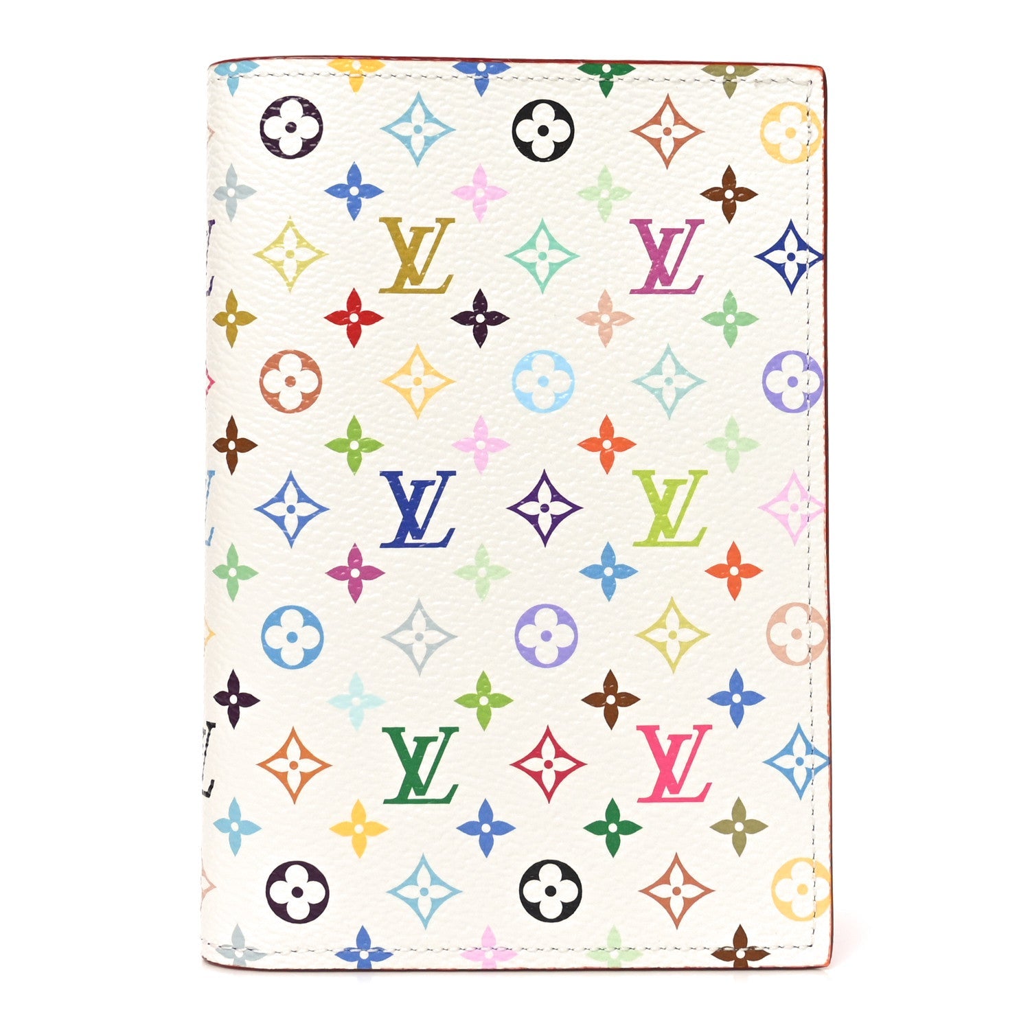 LV X TM Monogram Multicolor Passport Cover White