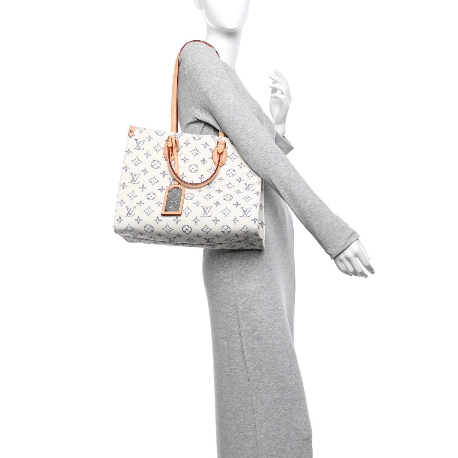 Monogram Jacquard Nautical Onthego MM Multicolor Beige