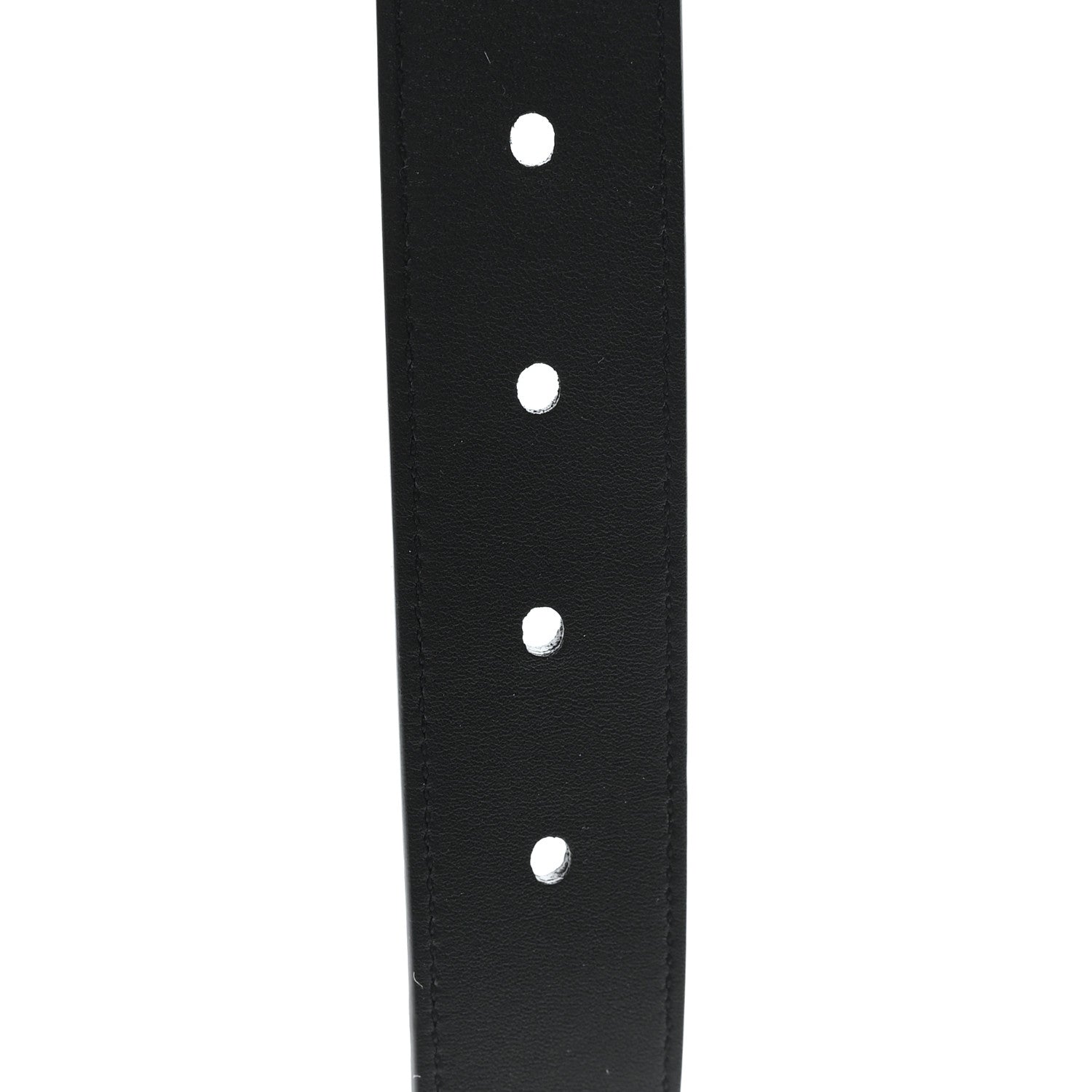 Suede Monogram Square Buckle Belt 80 32 Black