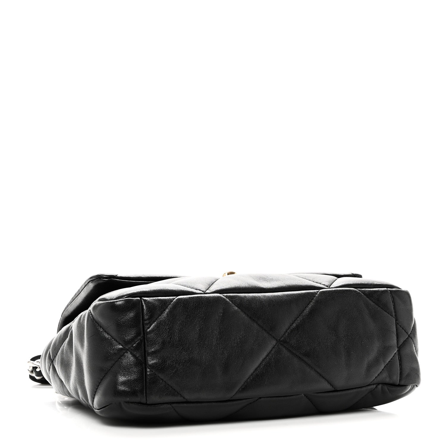 Goatskin Quilted Medium Chanel 19 Flap Black
