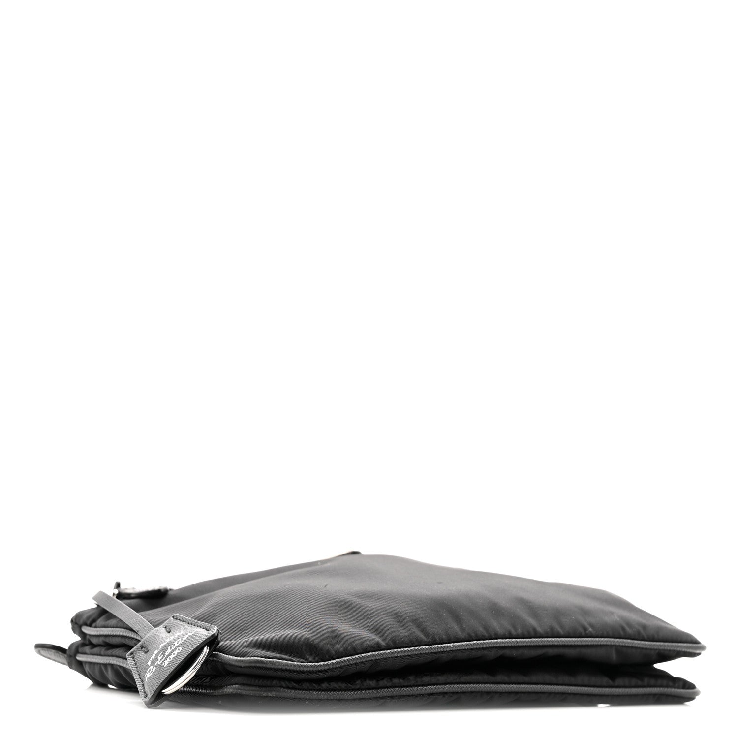 Re-Nylon Saffiano Re-Edition 2000 Double Zip Crossbody Bag Black