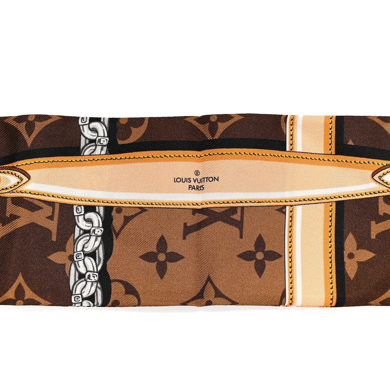 Silk Monogram Confidential Bandeau Brown