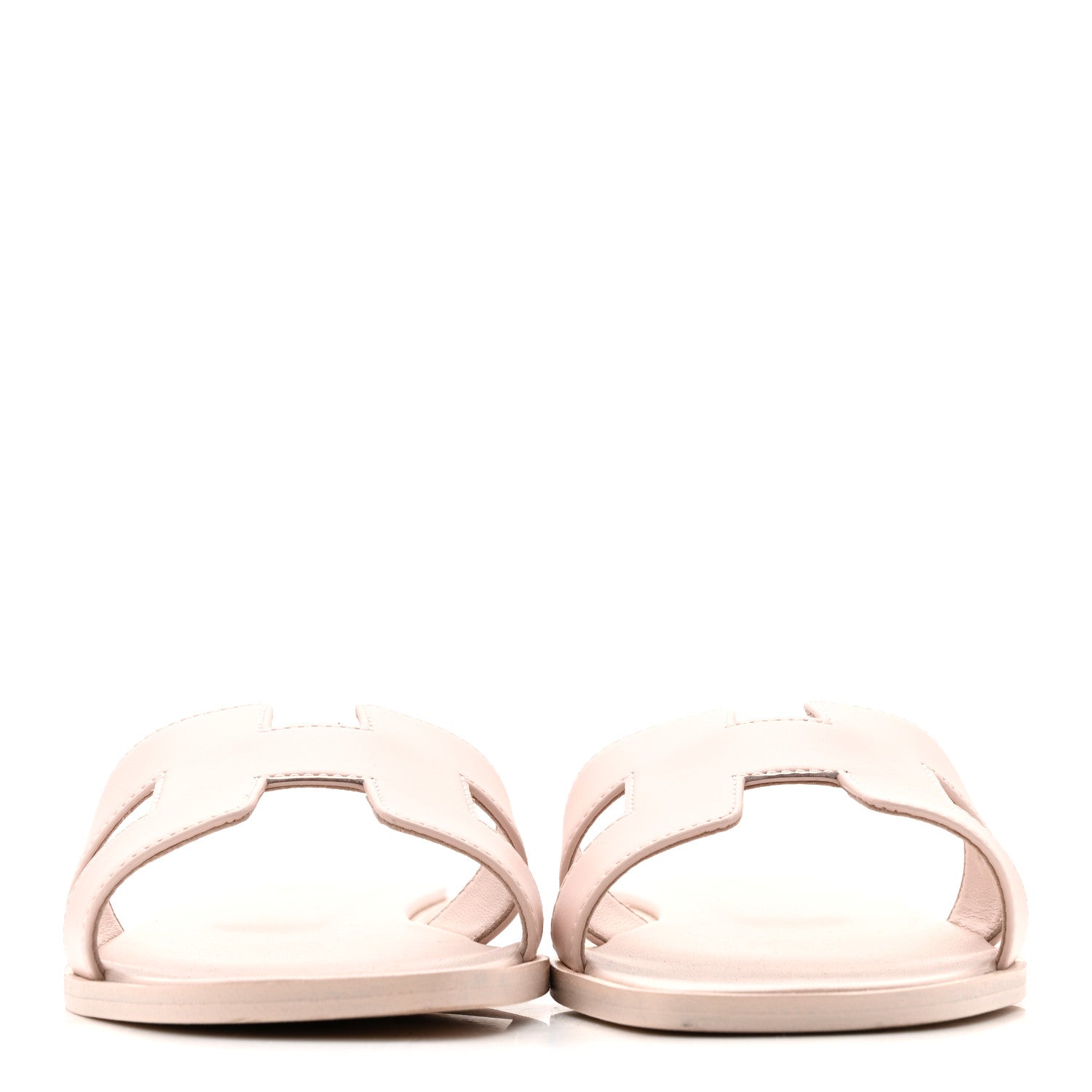 Box Calfskin Oran Sandals 37.5 Rose Pale