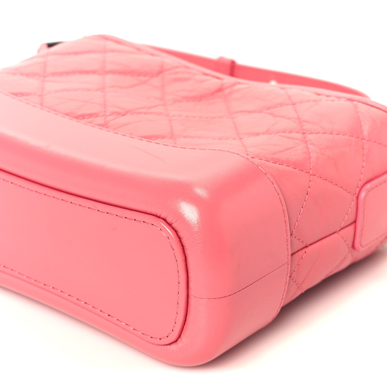 Aged Calfskin Quilted Small Gabrielle Hobo Pink