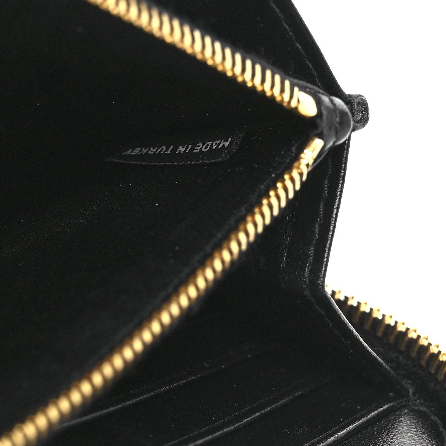 Vitello Move Bi-Color Zip Around Wallet Black