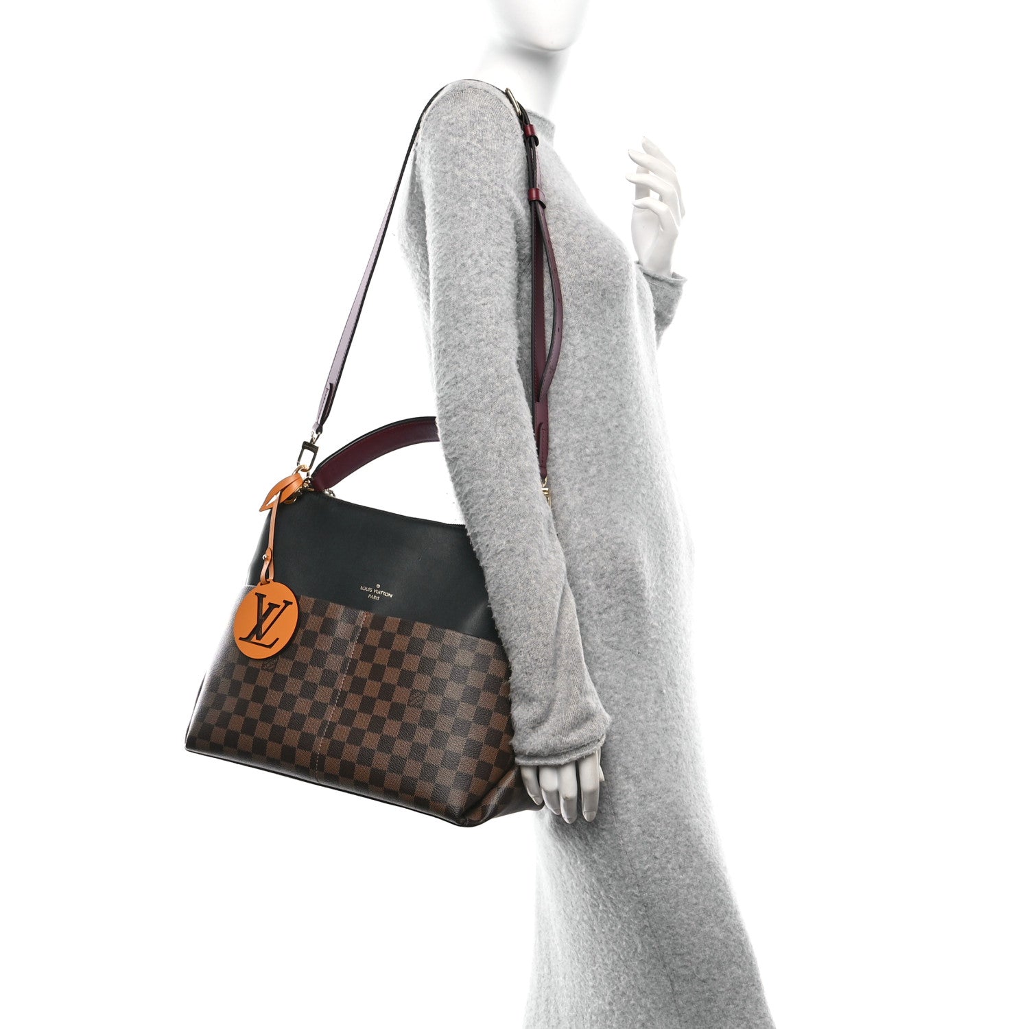 Damier Ebene Calfskin Maida Black