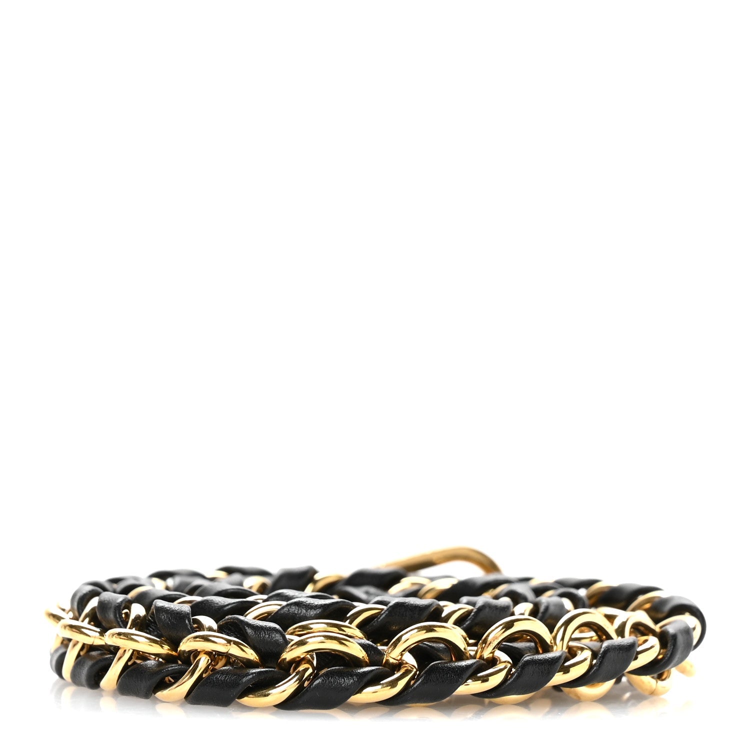 Calfskin Multi Pochette Chain Shoulder Strap Black Gold