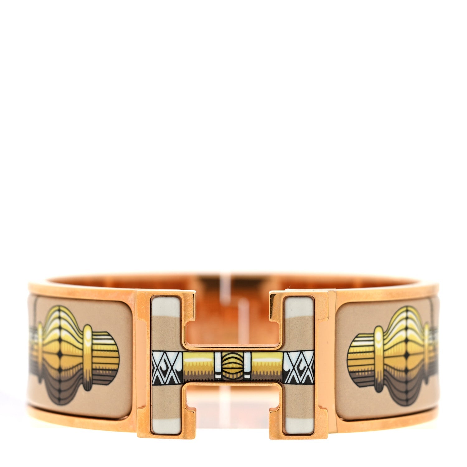 Enamel Wide Print Cliquetis Clic Clac H Bracelet GM Songe Nuit