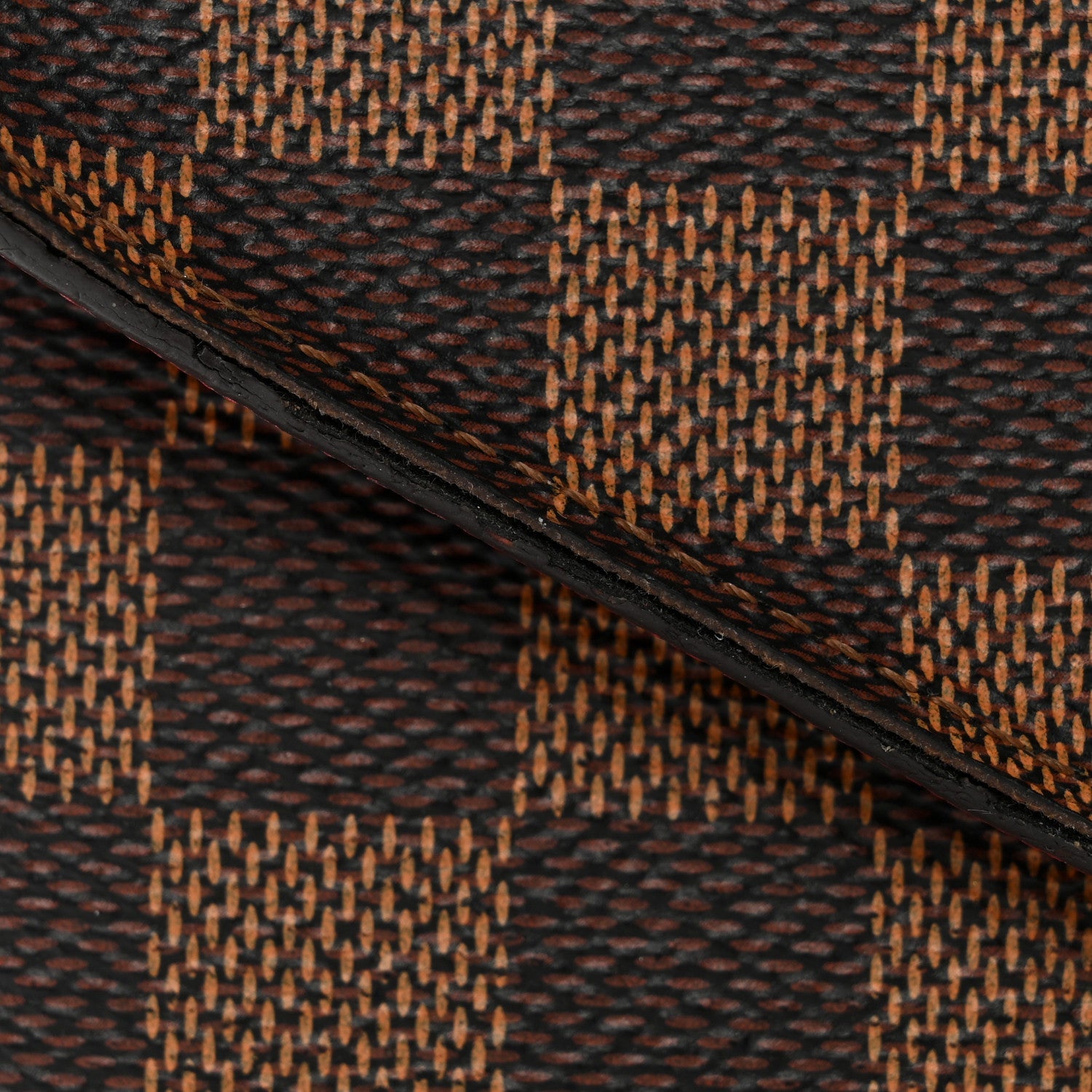 Damier Ebene Josephine Wallet Red