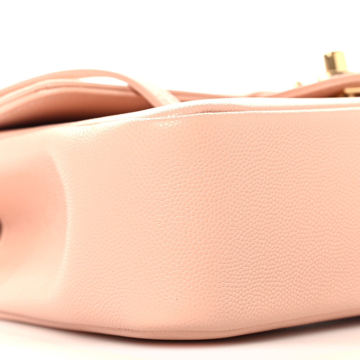 Shiny Caviar Preppy Coco Small Flap Light Pink