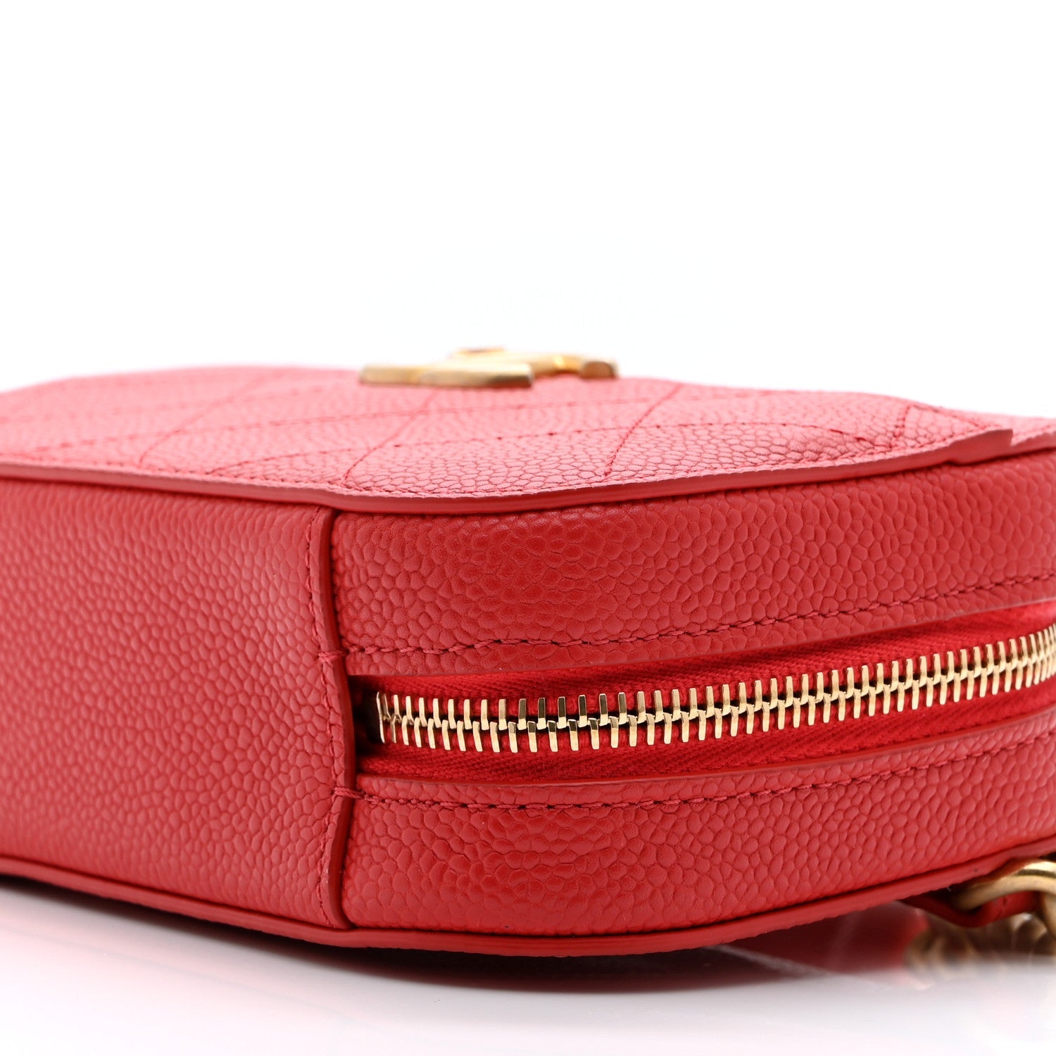 Caviar Quilted Waist Bag Red