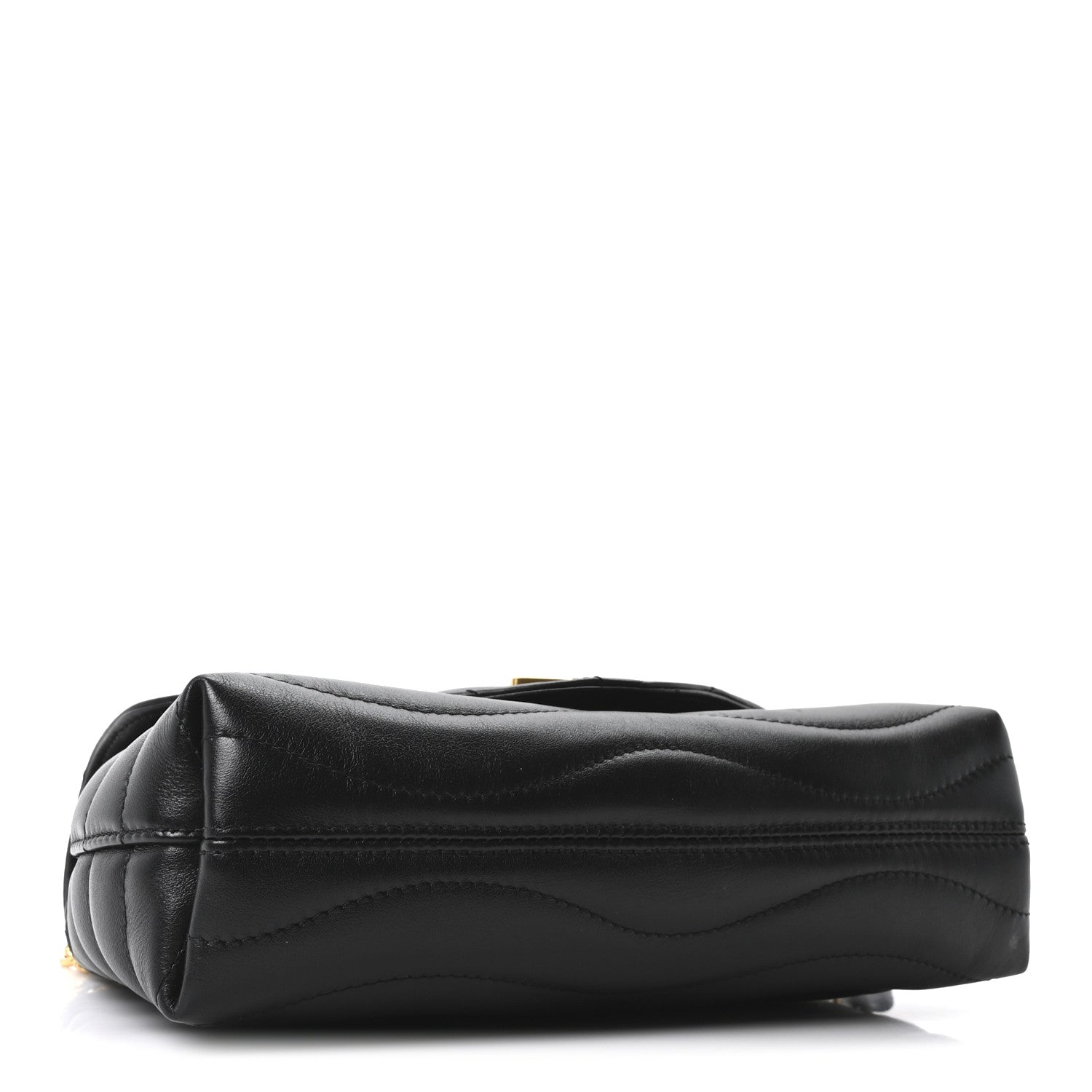 Calfskin LV New Wave Chain Bag Black