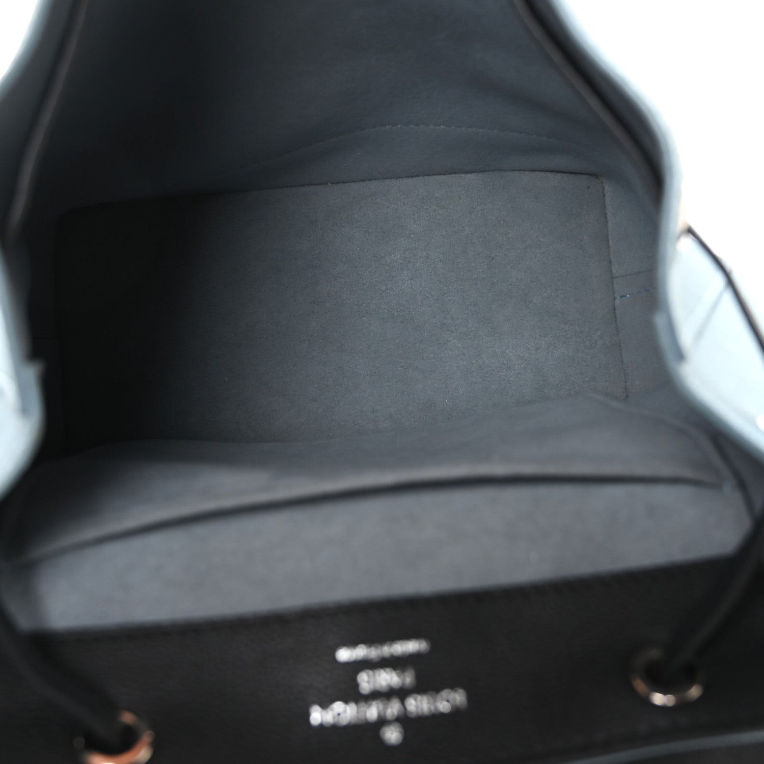 Calfskin Lockme Backpack Sky