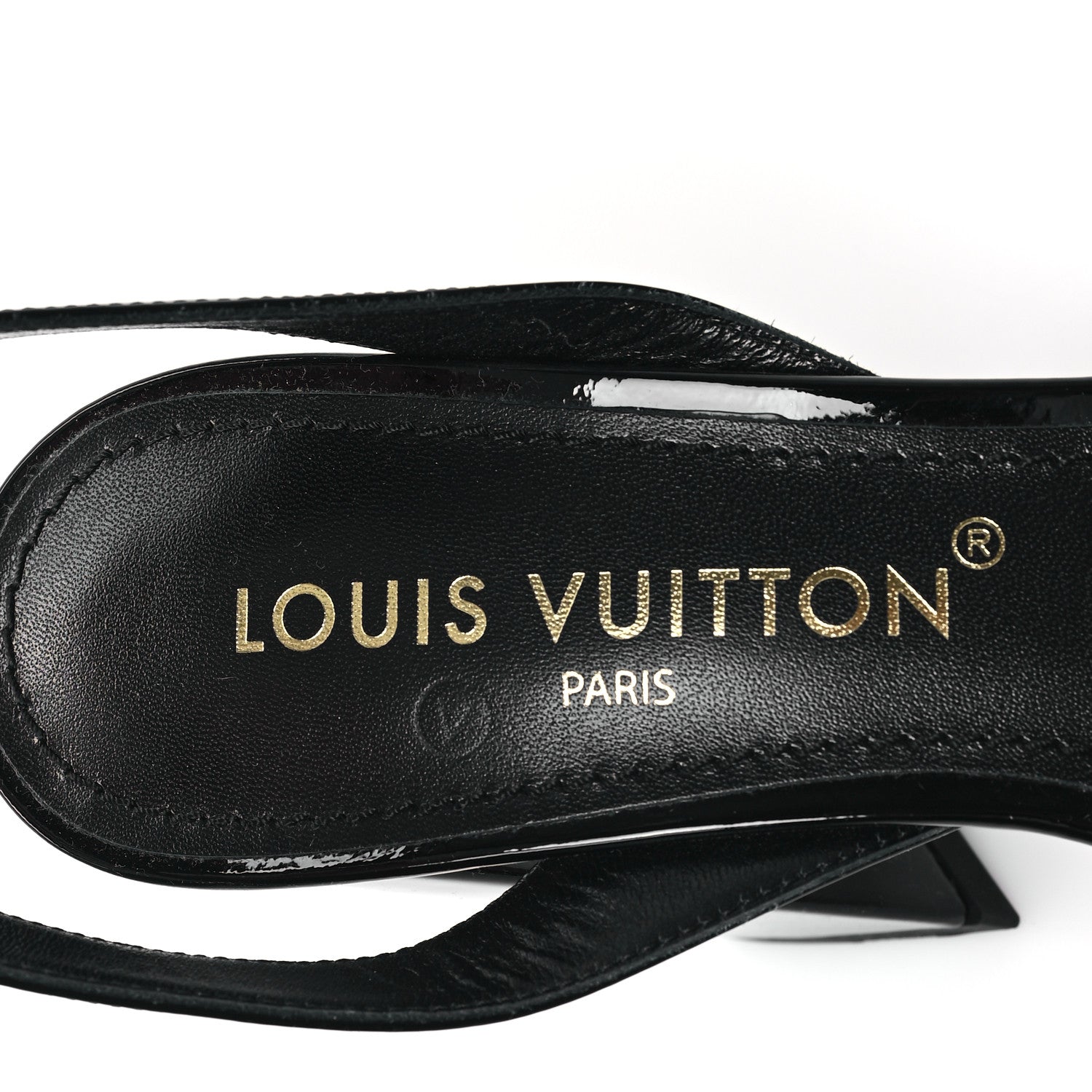Patent Calfskin Shake Sandals 38 Black