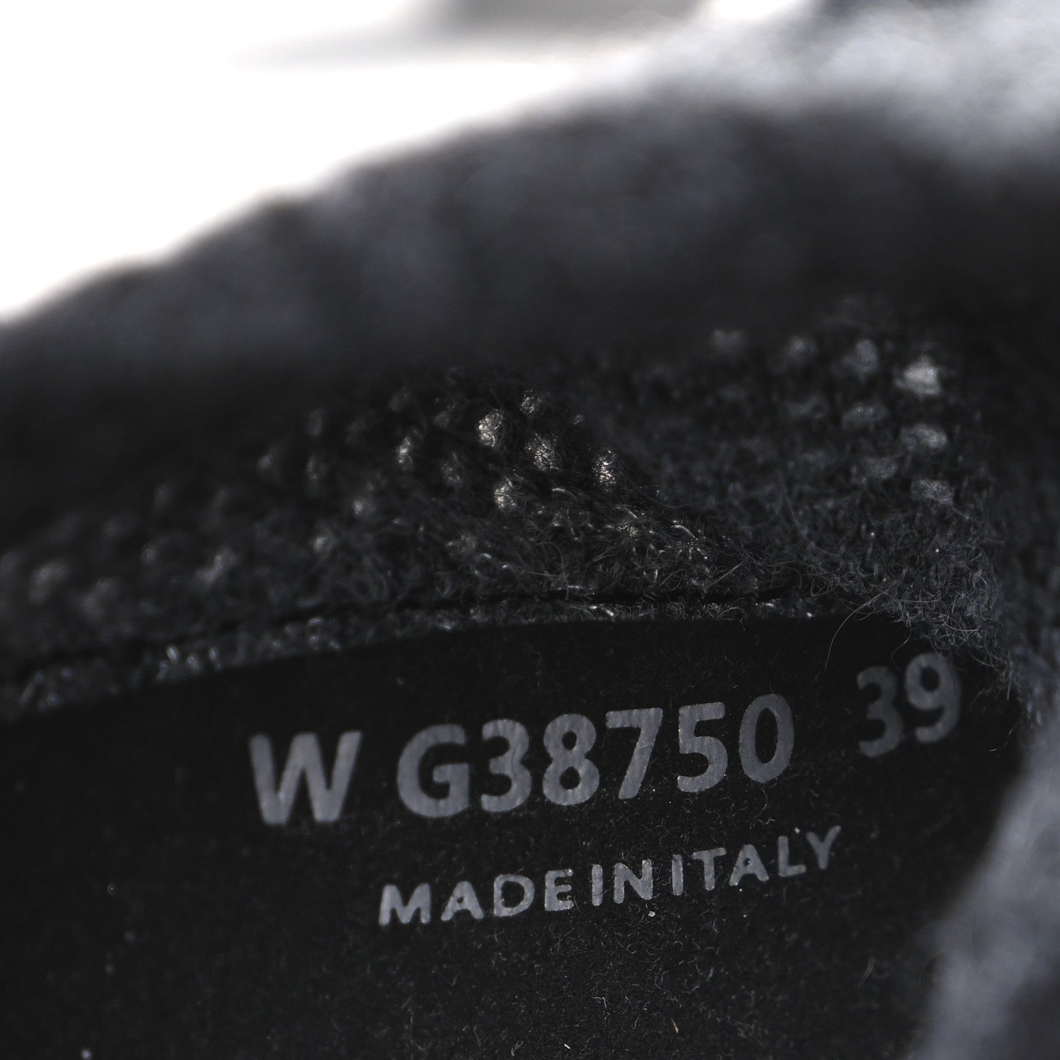 Knit Fabric Suede Calfskin Womens CC Sneakers 39 Black Grey