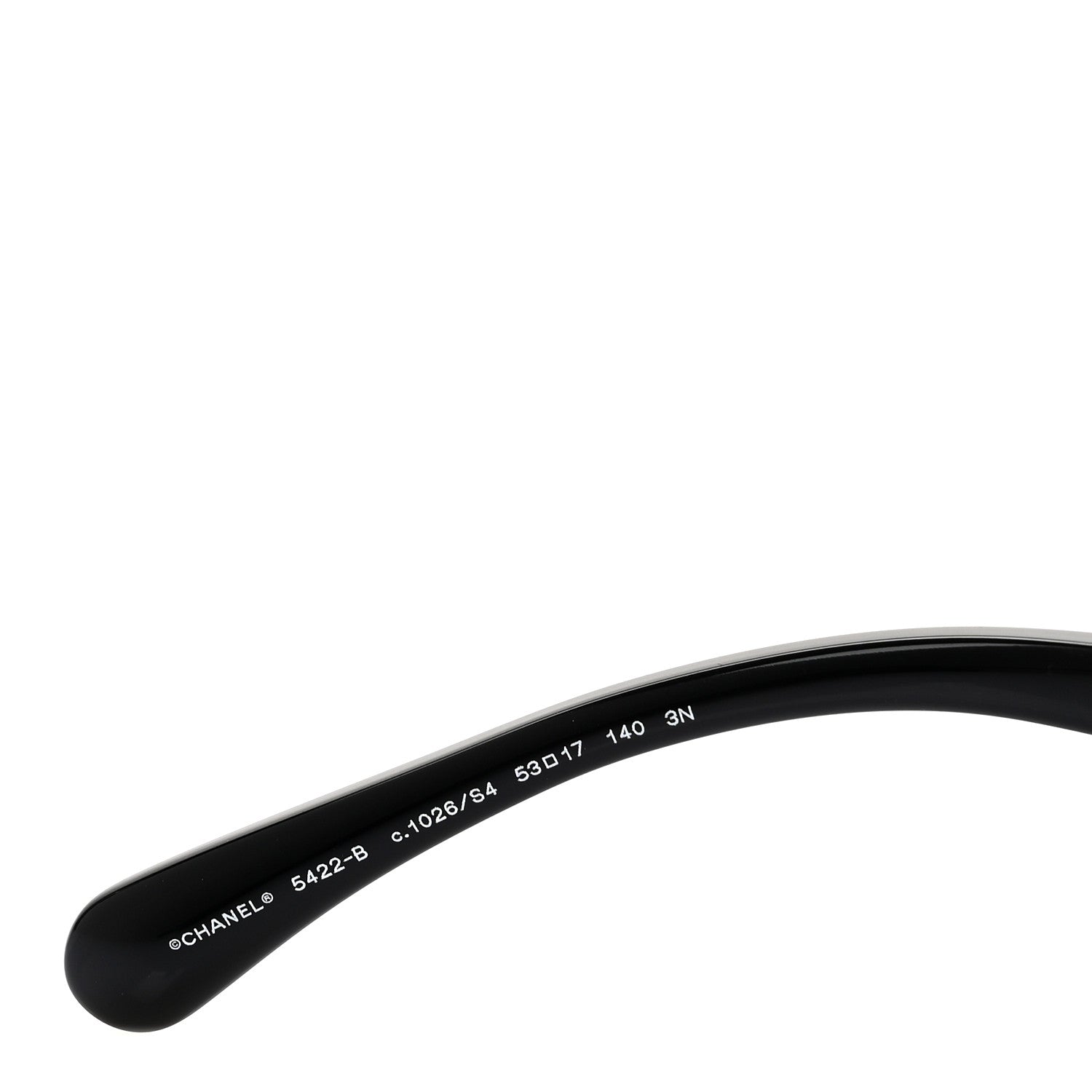 Acetate Strass Square Sunglasses 5422-B-A Black White