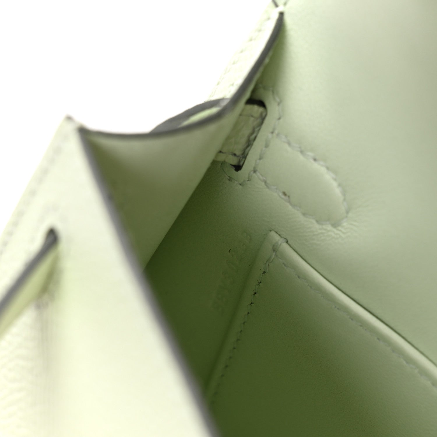 Epsom Mini Kelly Sellier 20 Vert Fizz